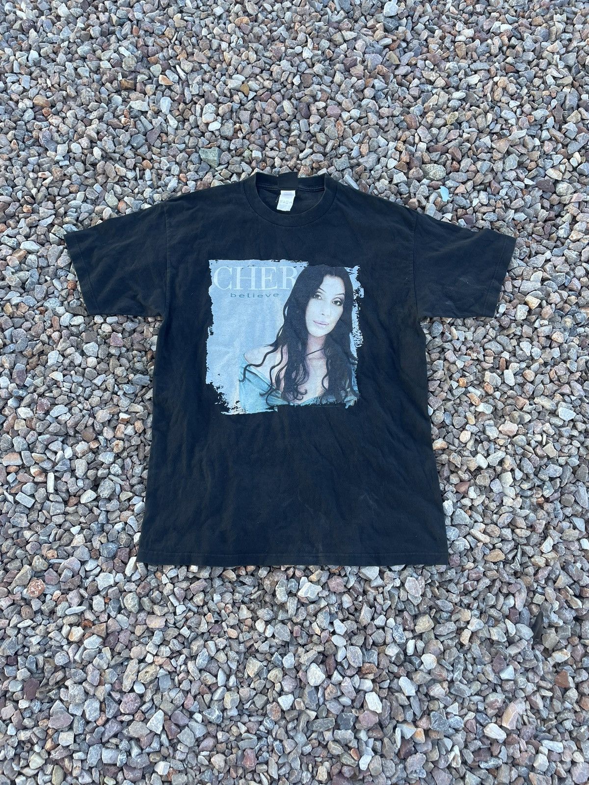 Band Tees × Giant Vintage Cher Believe Tour 1999 Black T-shirt Size US L / EU 52-54 / 3 - 2 Thumbnail