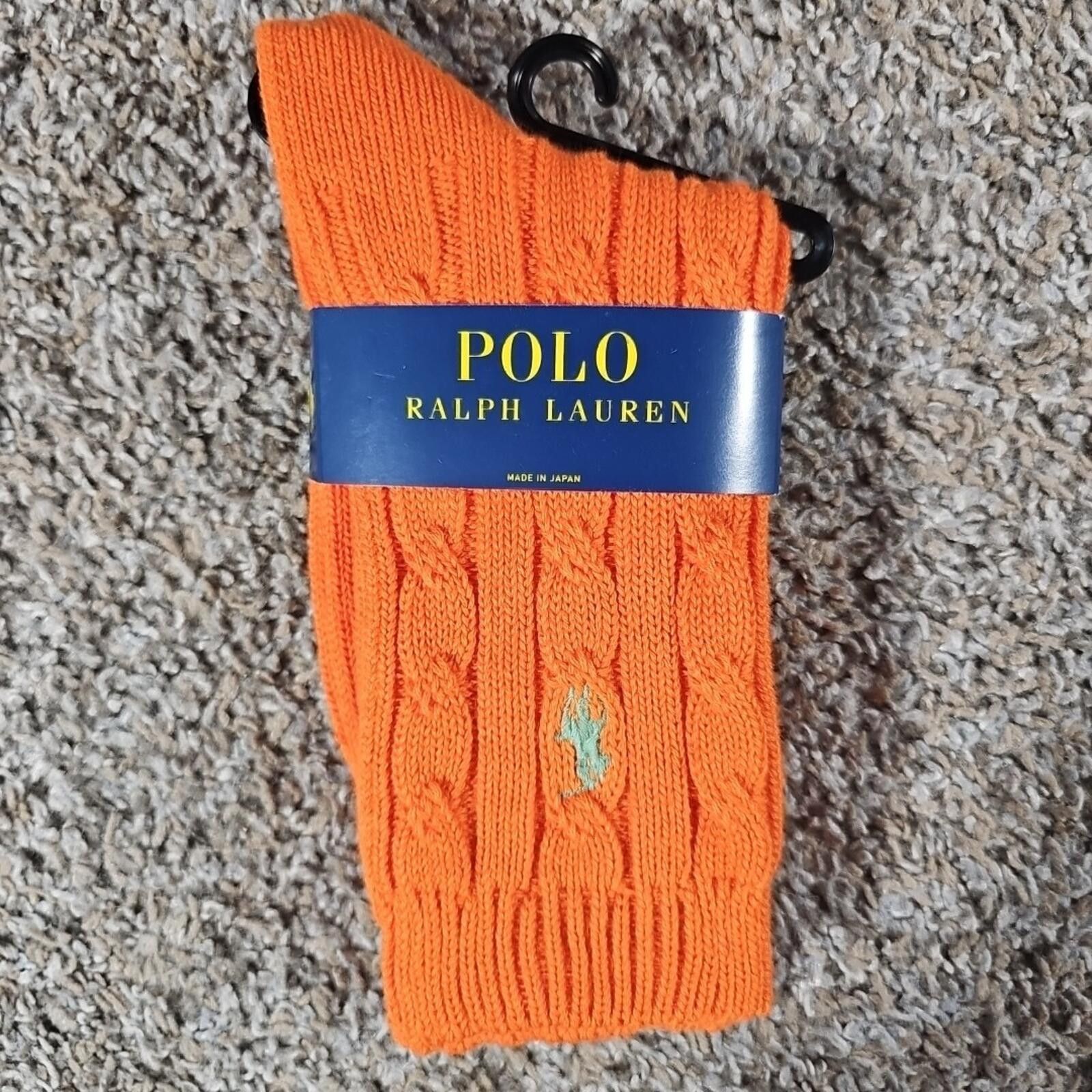Polo Ralph Lauren Polo Ralph Lauren Orange Womens Socks 9-11 NWT Size ONE SIZE - 1 Thumbnail