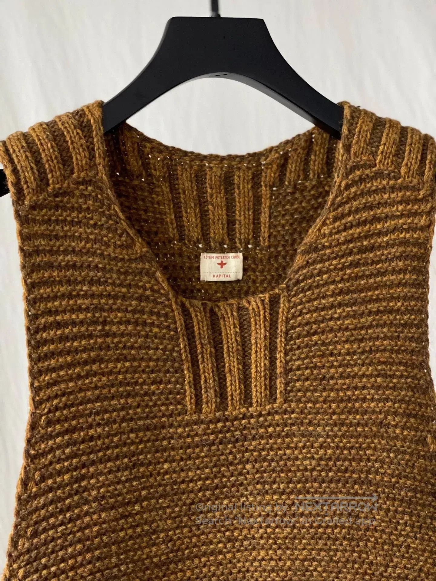 Kapital Kapital Totem Potlatch Cross Sweater Vest. Size S / US 4 / IT 40 - 2 Thumbnail