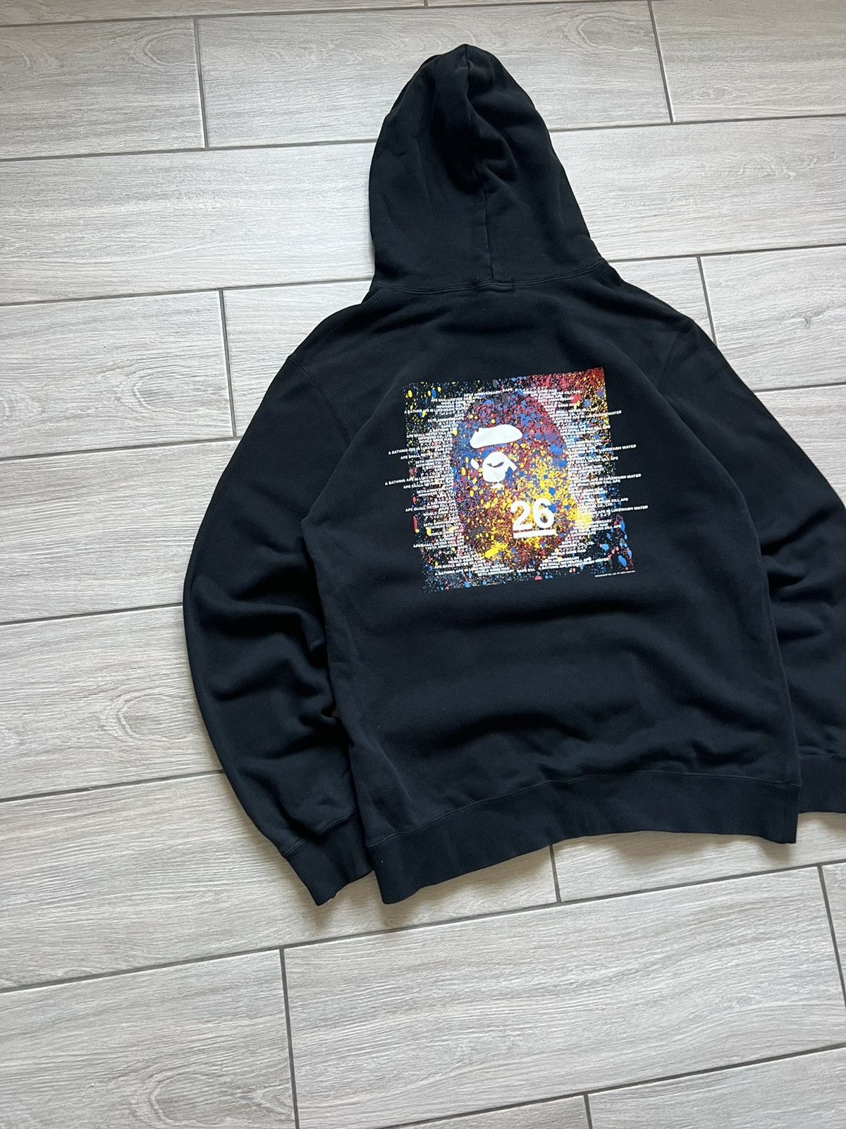 Bape BAPE Nowhere 26th Anniversary Pull Over Hoodie Black Size US XL / EU 56 / 4 - 2 Thumbnail