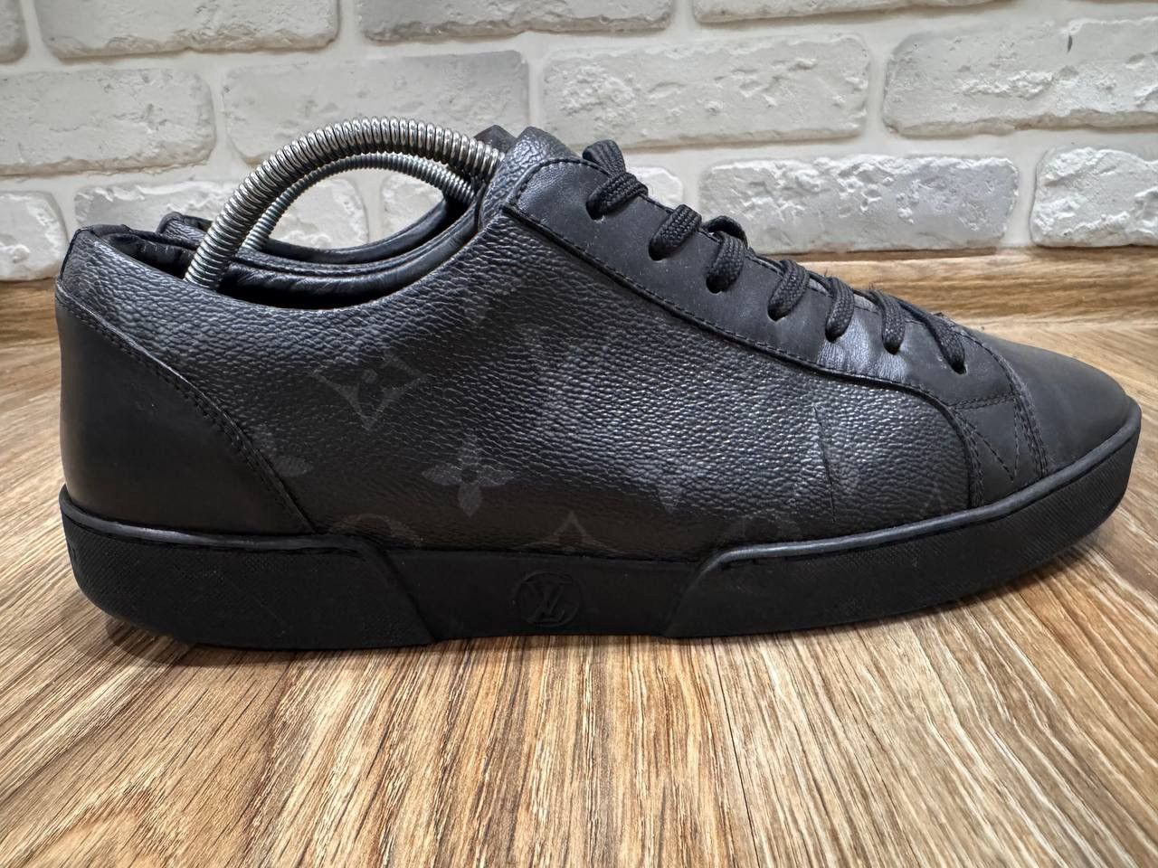 Louis Vuitton Louis Vuitton Match Up Black Monogram Canvas Sneakers Size Size US 6.5 / EU 39-40 - 10 Thumbnail