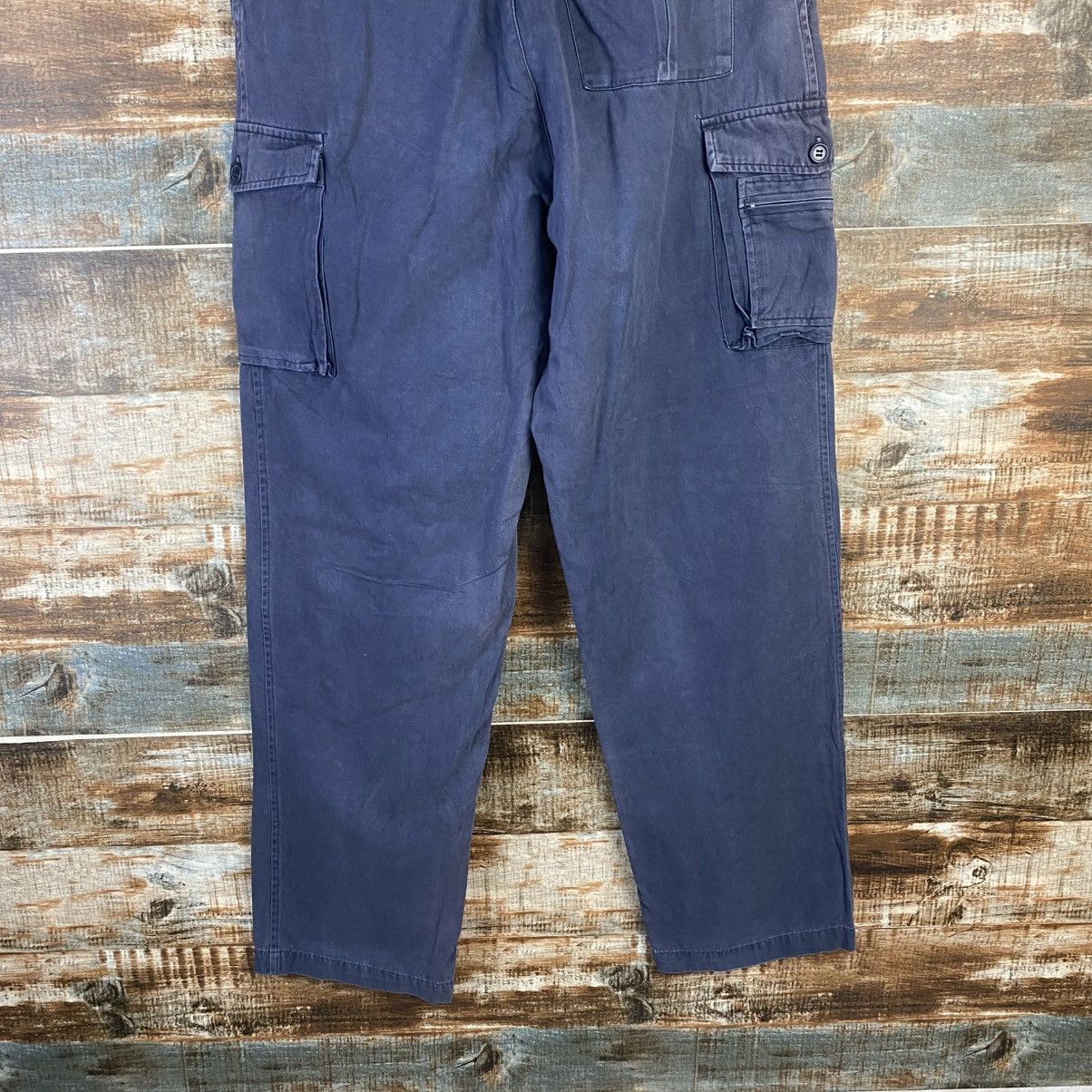 Japanese Brand DL Japanese Brand Blue Cargo Multipocket Pants #C969 Size US 31 - 17 Thumbnail