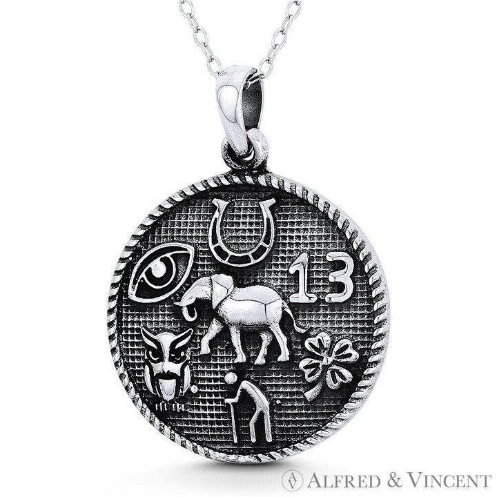 Other Elephant, Horseshoe, 13, Clover, Man, Owl & Evil Eye Pendant Size ONE SIZE - 1 Preview