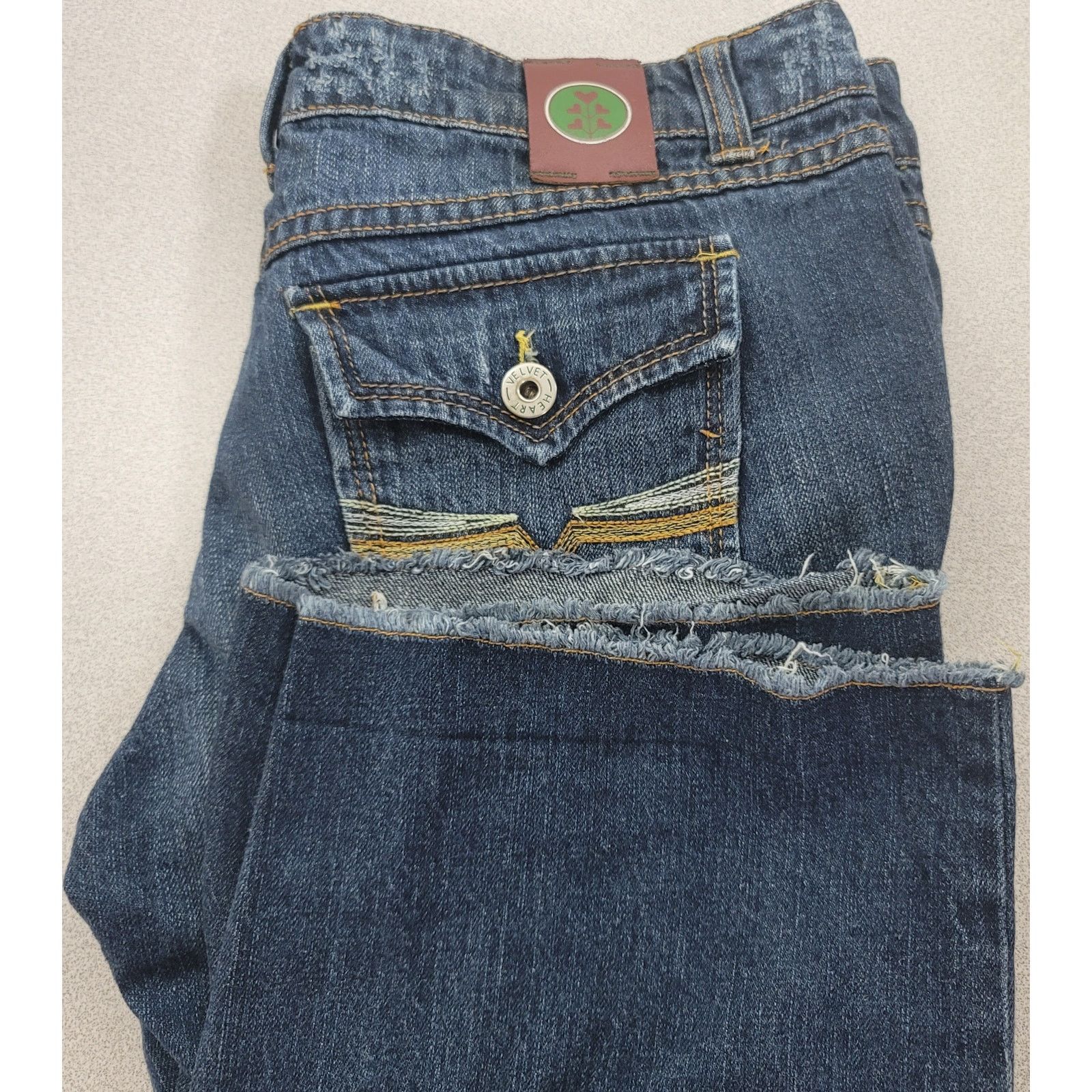 Other Velvet Heart Distressed Stone Washed Frayed Hem Shorts 30 Size 35" - 6 Thumbnail