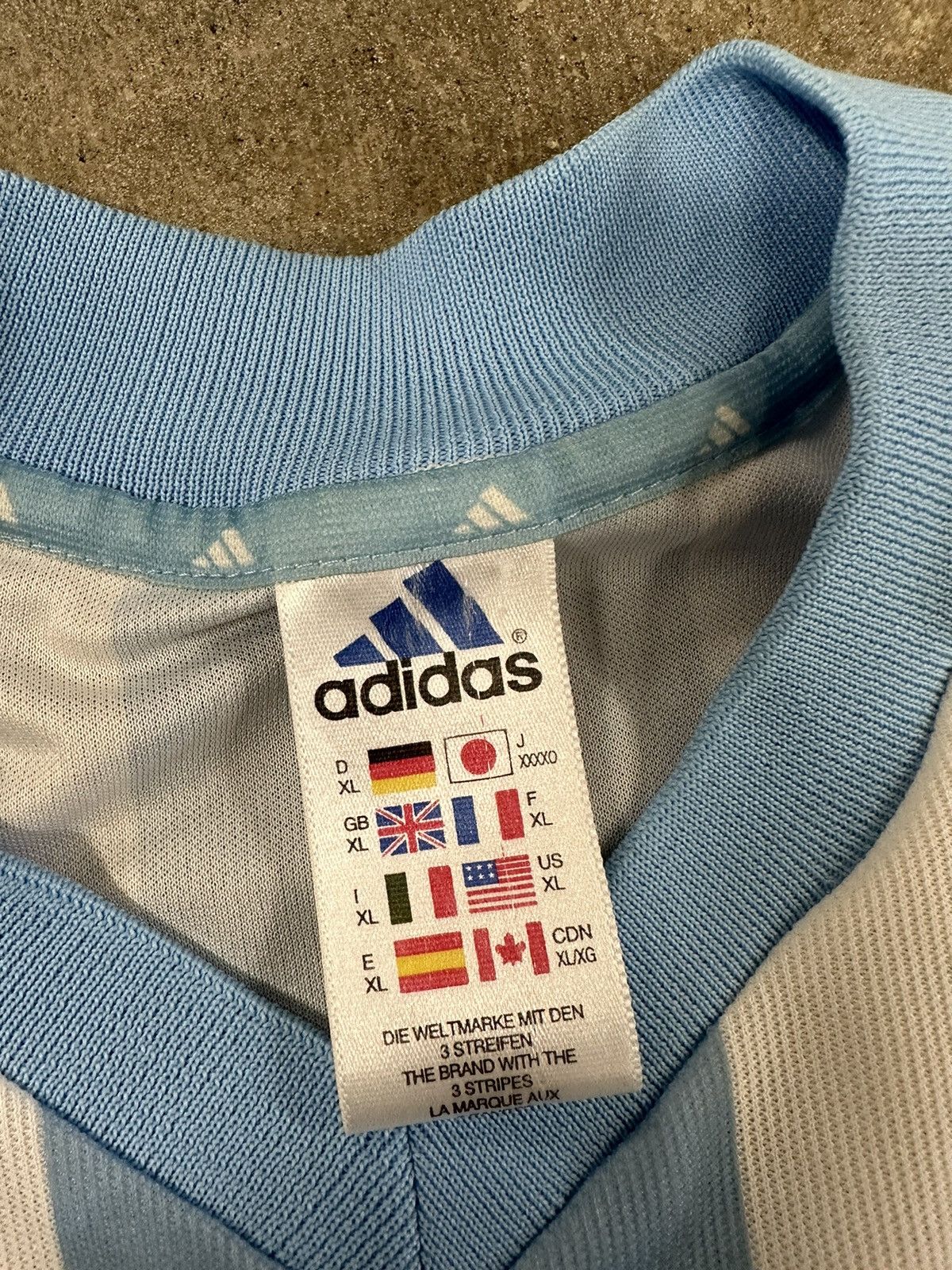 Adidas × Vintage Adidas 02-03 Argentina Soccer Jersey Kit World Cup RARE Size US XL / EU 56 / 4 - 12 Thumbnail