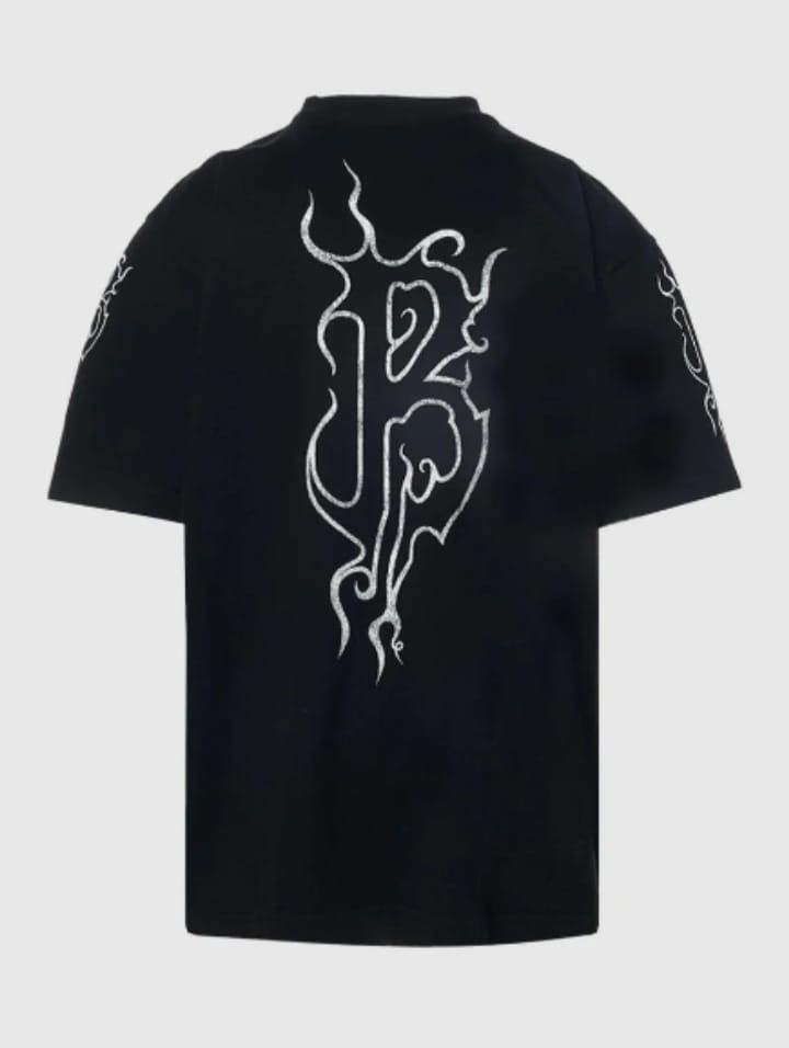 Balenciaga Balenciaga Darkwave Large Fit Logo T-Shirt Size US L / EU 52-54 / 3 - 2 Thumbnail