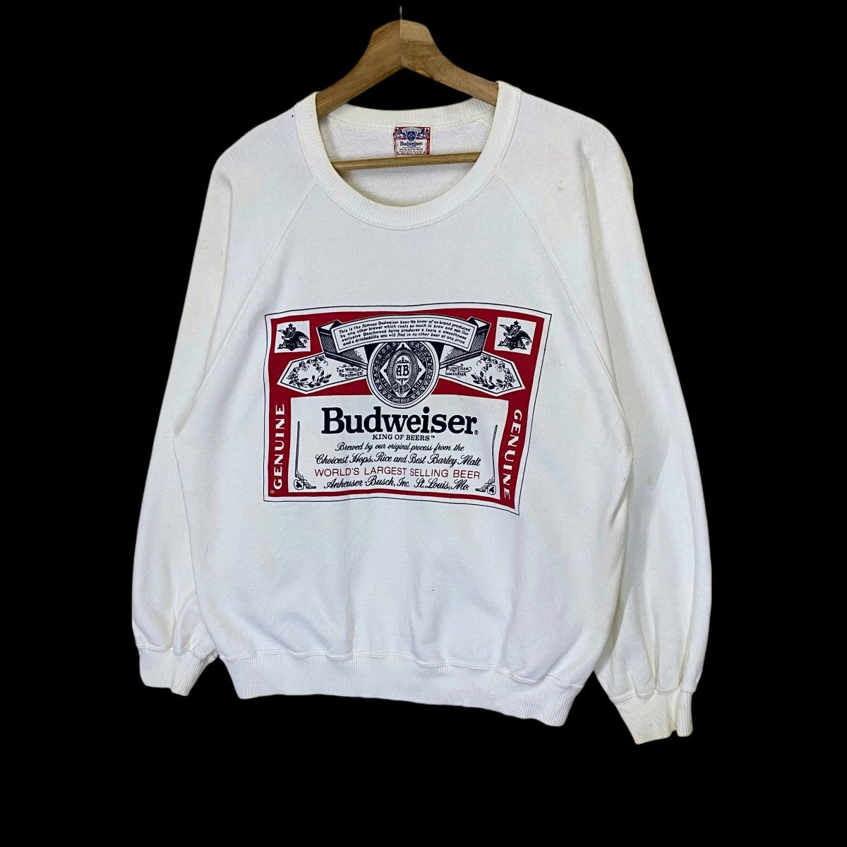 Budweiser Vintage 90s Budweiser Crewneck Sweatshirt Size US M / EU 48-50 / 2 - 3 Thumbnail