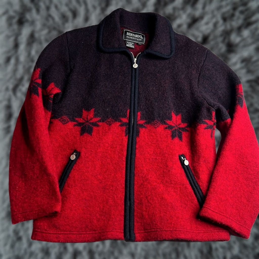 Vintage Vintage Bernardo Essentials Wool Jacket L Size Bern Size L / US 10 / IT 46 - 1 Thumbnail