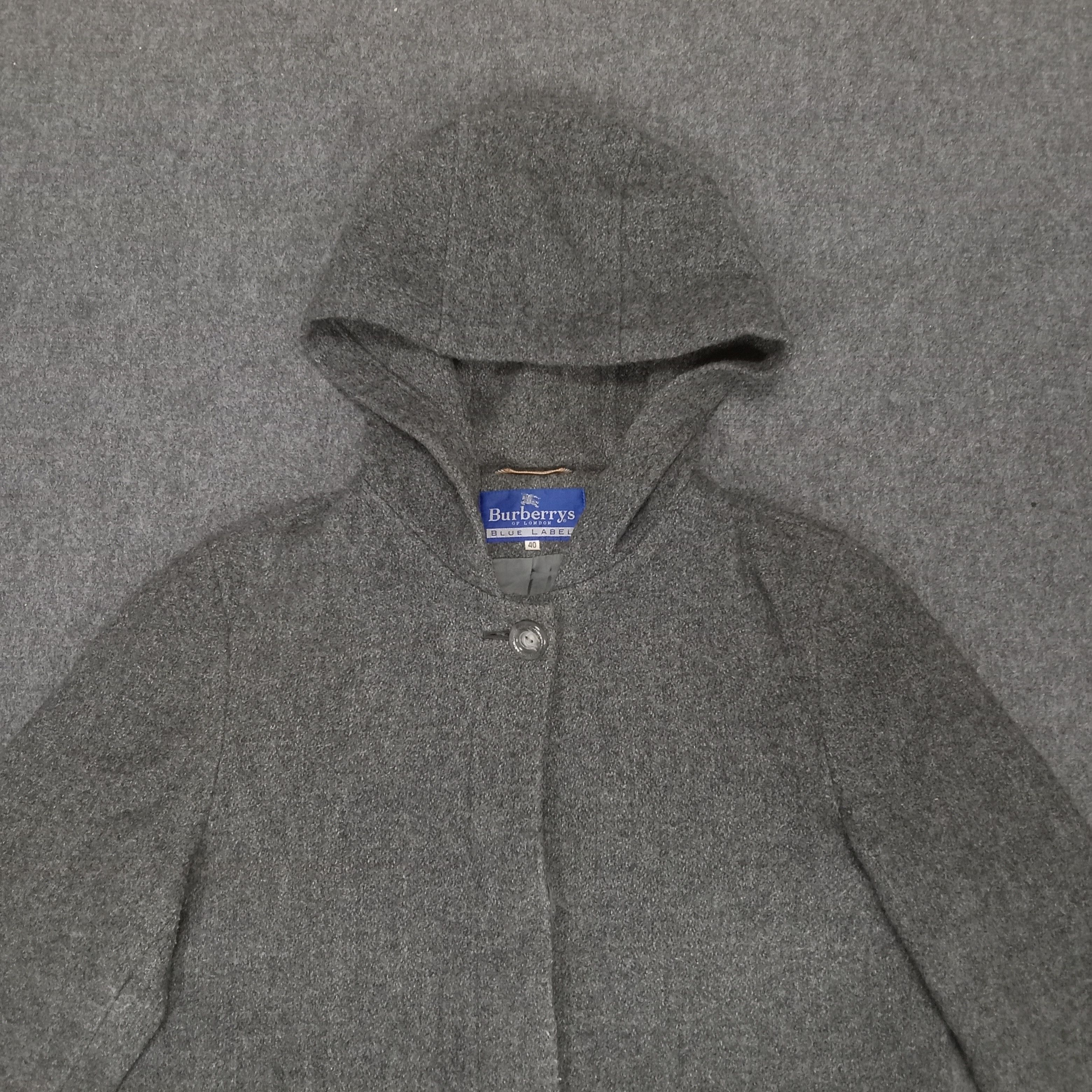 Burberry Burberrys Blue Label Fleece Trench Hoodies Coat Size US S / EU 44-46 / 1 - 2 Thumbnail