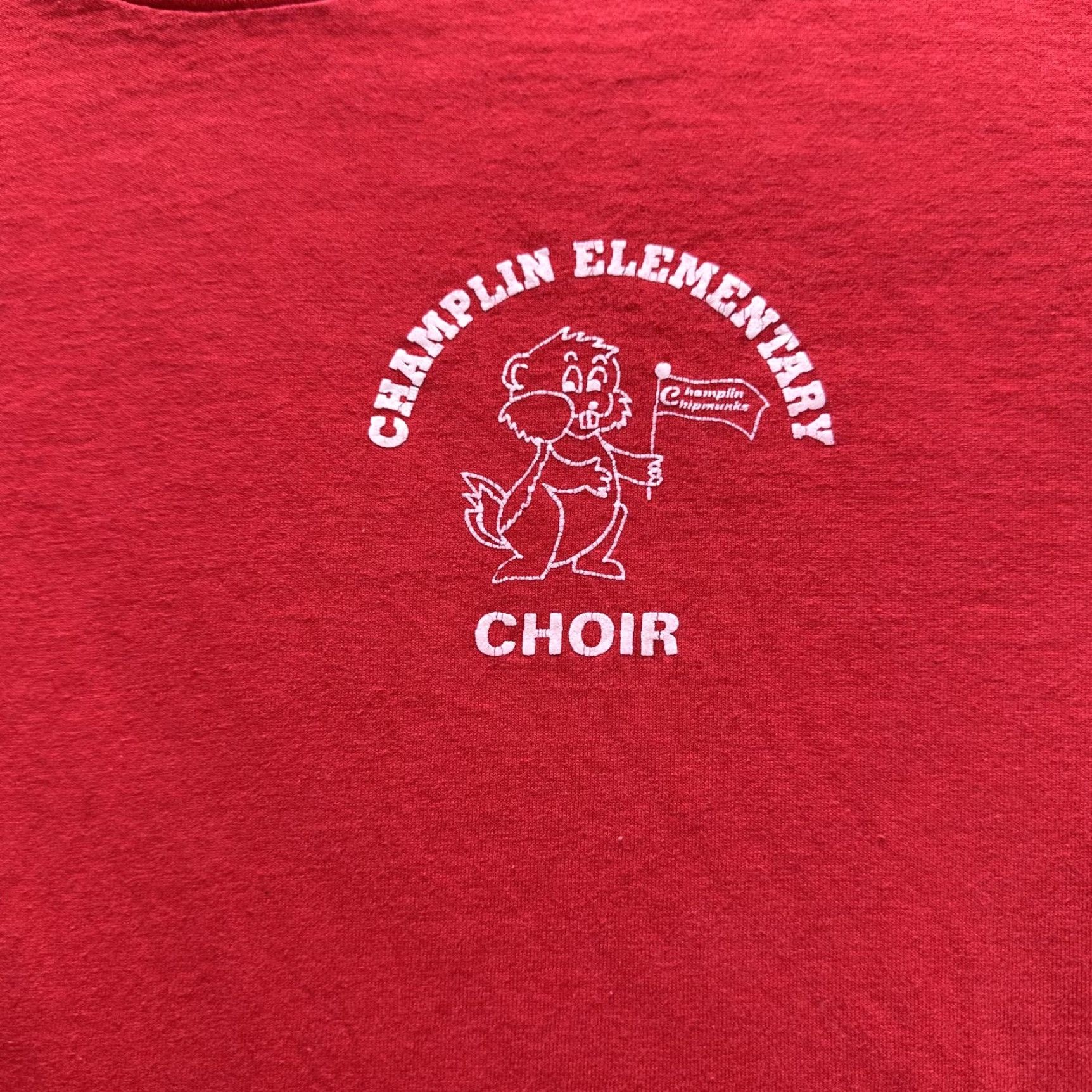 Fruit Of The Loom VINTAGE Champlin Elementary Choir Shirt Mens M Red Fruit of the Loom 90s Tee SS Shirt Size US M / EU 48-50 / 2 - 2 Thumbnail