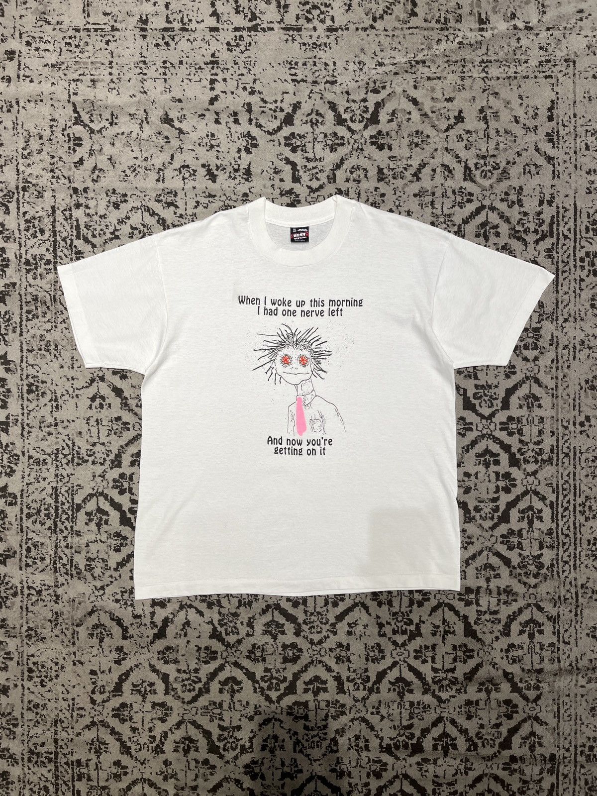 Vintage Vintage 90’s One Nerve Left Trippy Size US XL / EU 56 / 4 - 2 Thumbnail
