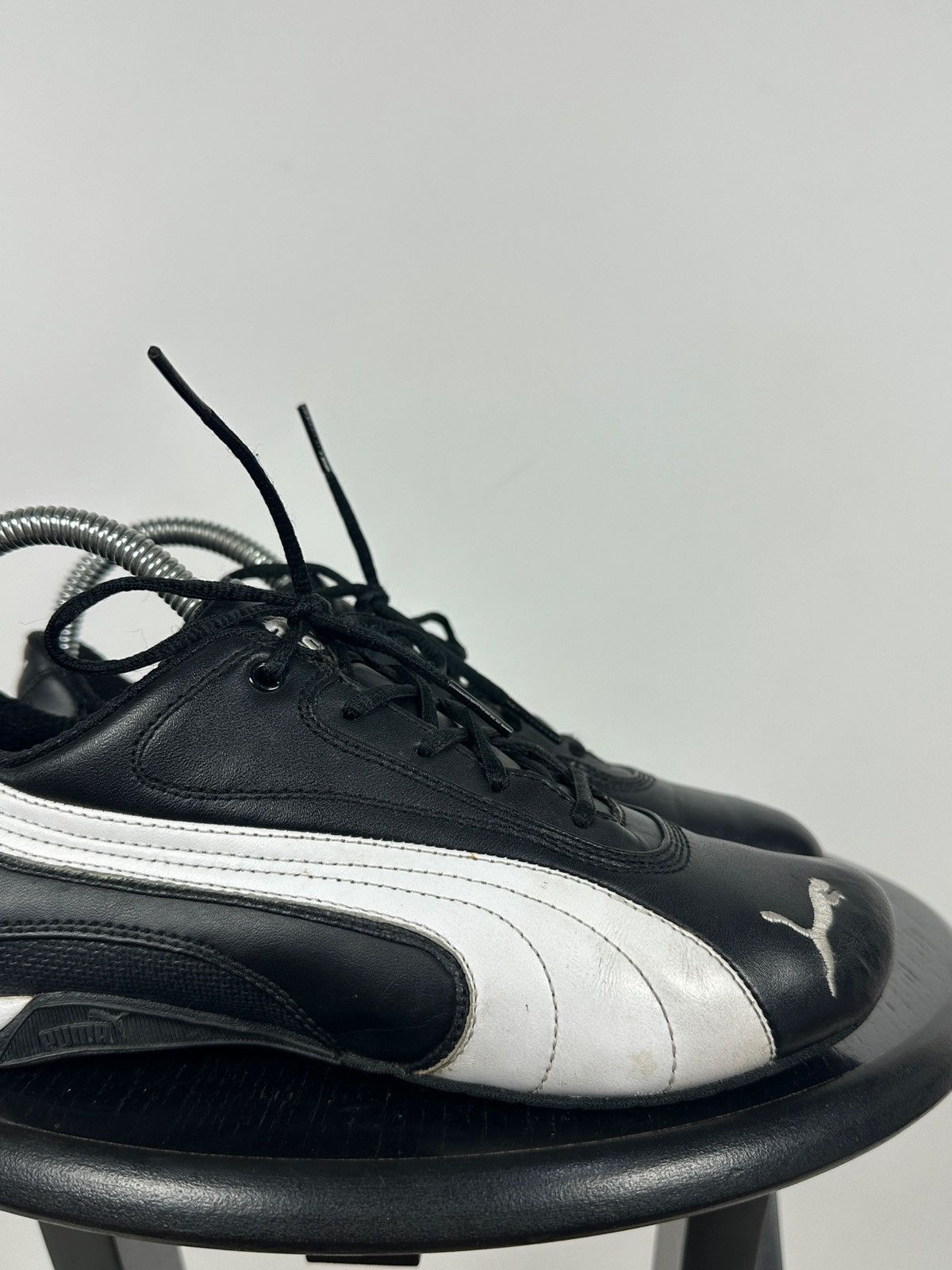 Puma Vintage Puma Speedcat Black/White Leather Y2K Sneakers Size US 5 / IT 35 - 13 Thumbnail