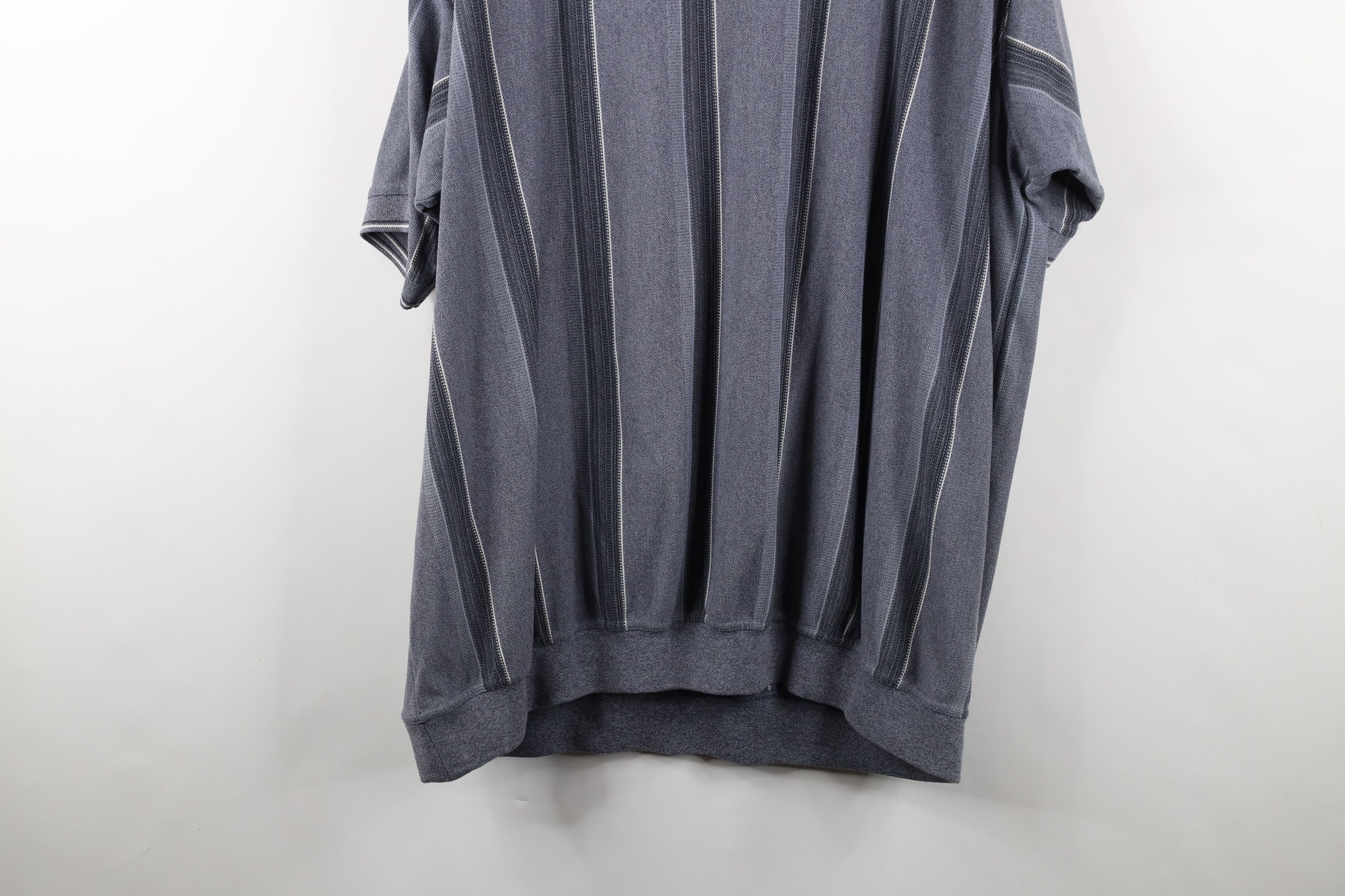 Vintage Vintage 90s Streetwear Striped Collared Pullover Polo Shirt Size US XXL / EU 58 / 5 - 10 Thumbnail