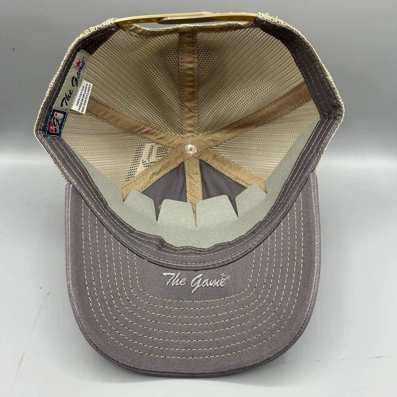 The Game The Game Trucker Hat Men Gray Blank Plain Snap Back Cotton Size ONE SIZE - 2 Thumbnail