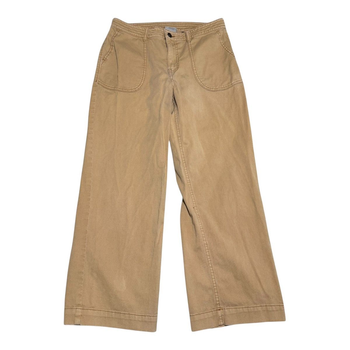 Prana Prana Carpenter Wide Leg Tan Pants Women’s 6 30x26.5 Size 30" / US 8 / IT 44 - 4 Thumbnail
