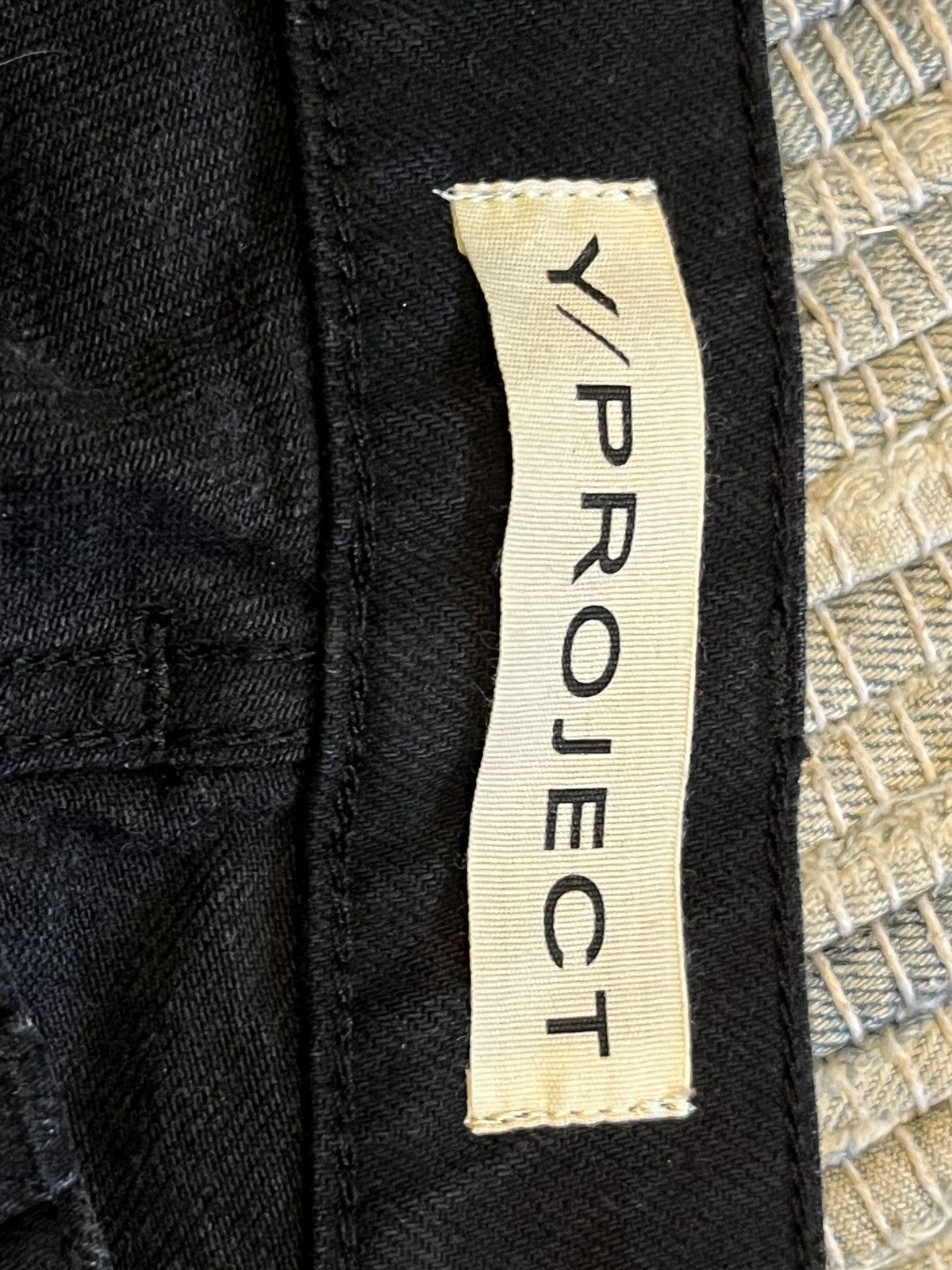 Y/Project y/project wide leg wire jeans in evergreen black Size 25" / US 0 / IT 36 - 11 Thumbnail