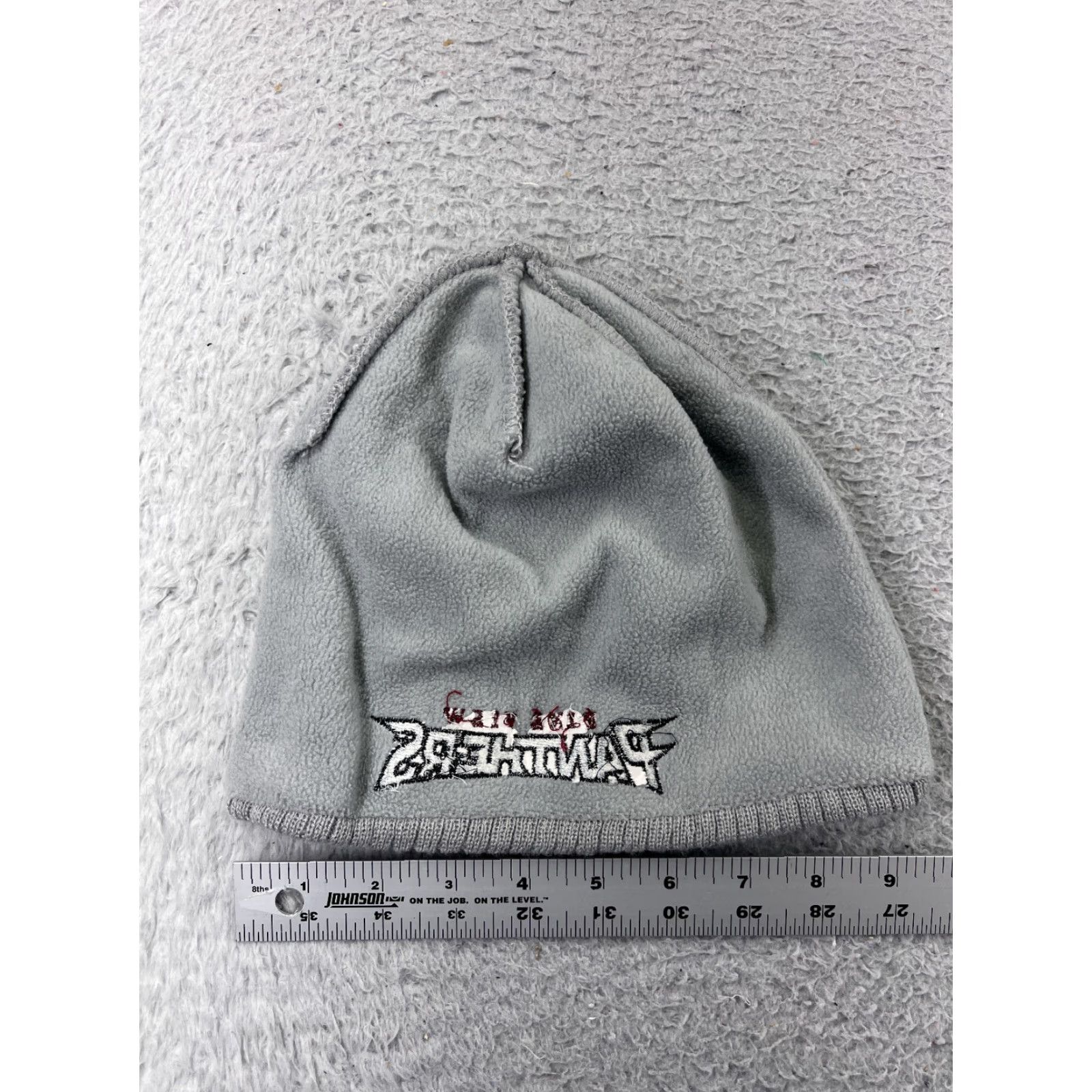 New Era Pineview Panthers Beanie Toque Adult One Size Gray Knit Acrylic Polyester Lined Size US 35 - 4 Thumbnail