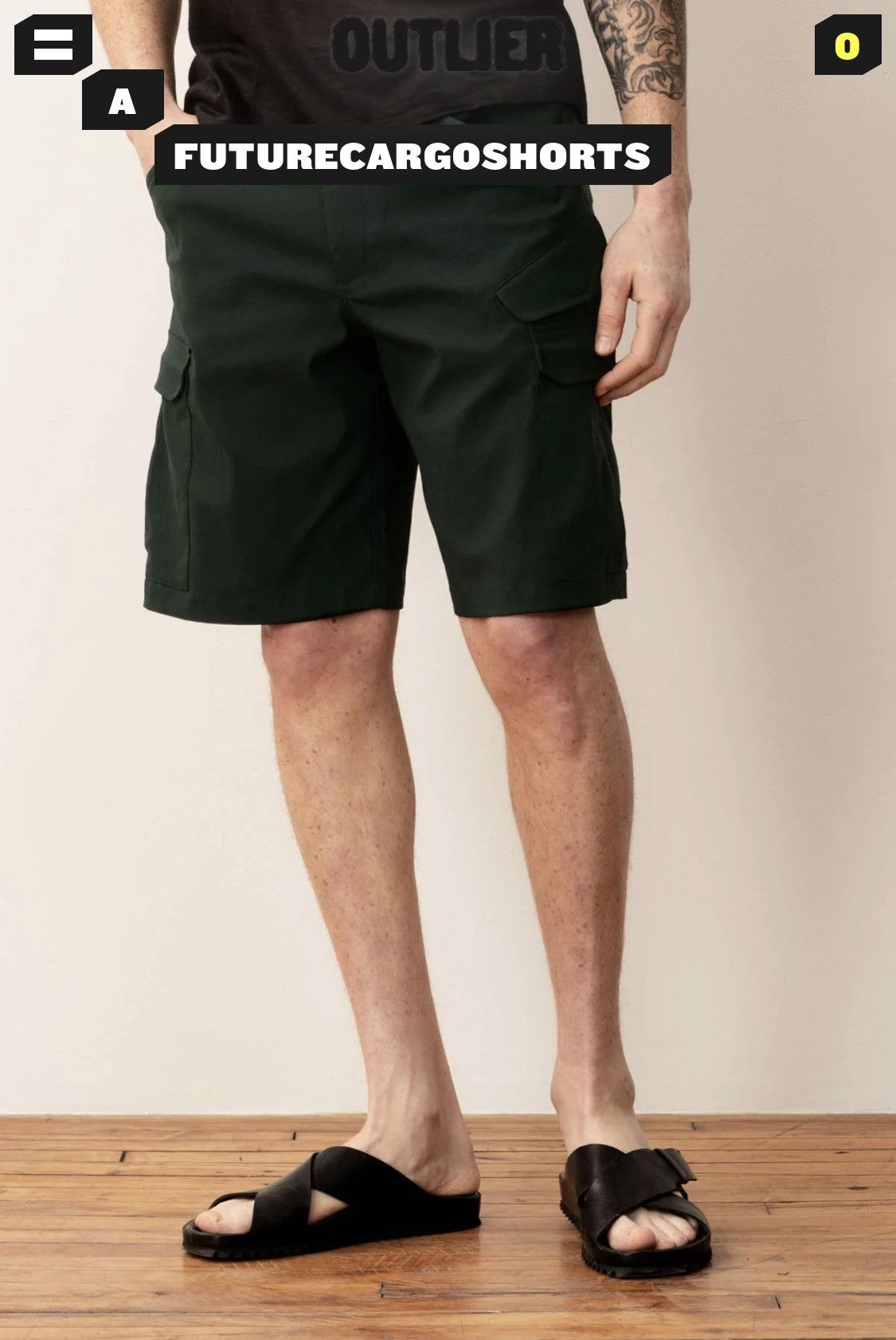 Outlier Outlier cargo shorts Size US 31 - 1 Thumbnail