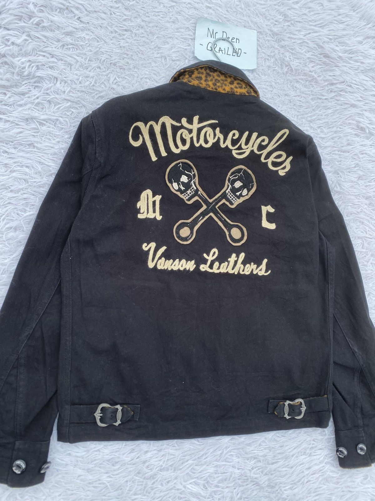Japanese Brand Rare Vintage 90s Vanson Leather Cotton Jacket Size US M / EU 48-50 / 2 - 5 Thumbnail