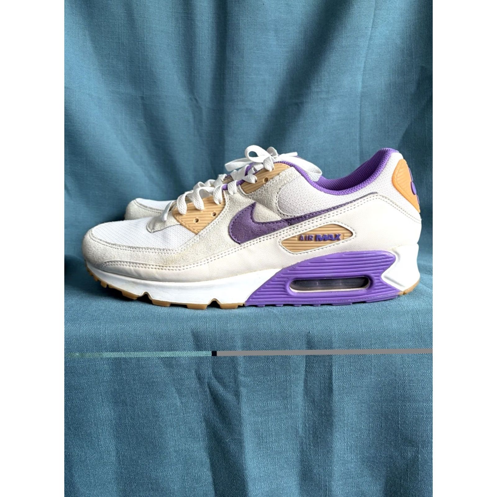 Nike Nike Air Max 90 Sneaker Mens Size 11.5 Sail Purple DM0029-102 Size US 12 / EU 45 - 2 Thumbnail