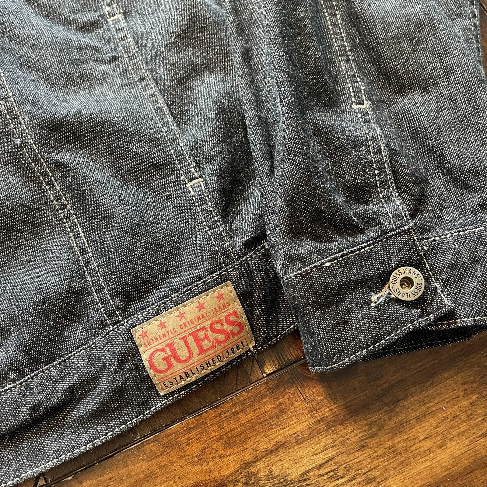 Guess Guess Jeans Jacket Mens 2XL Denim Trucker Original XXL Size US XXL / EU 58 / 5 - 5 Thumbnail