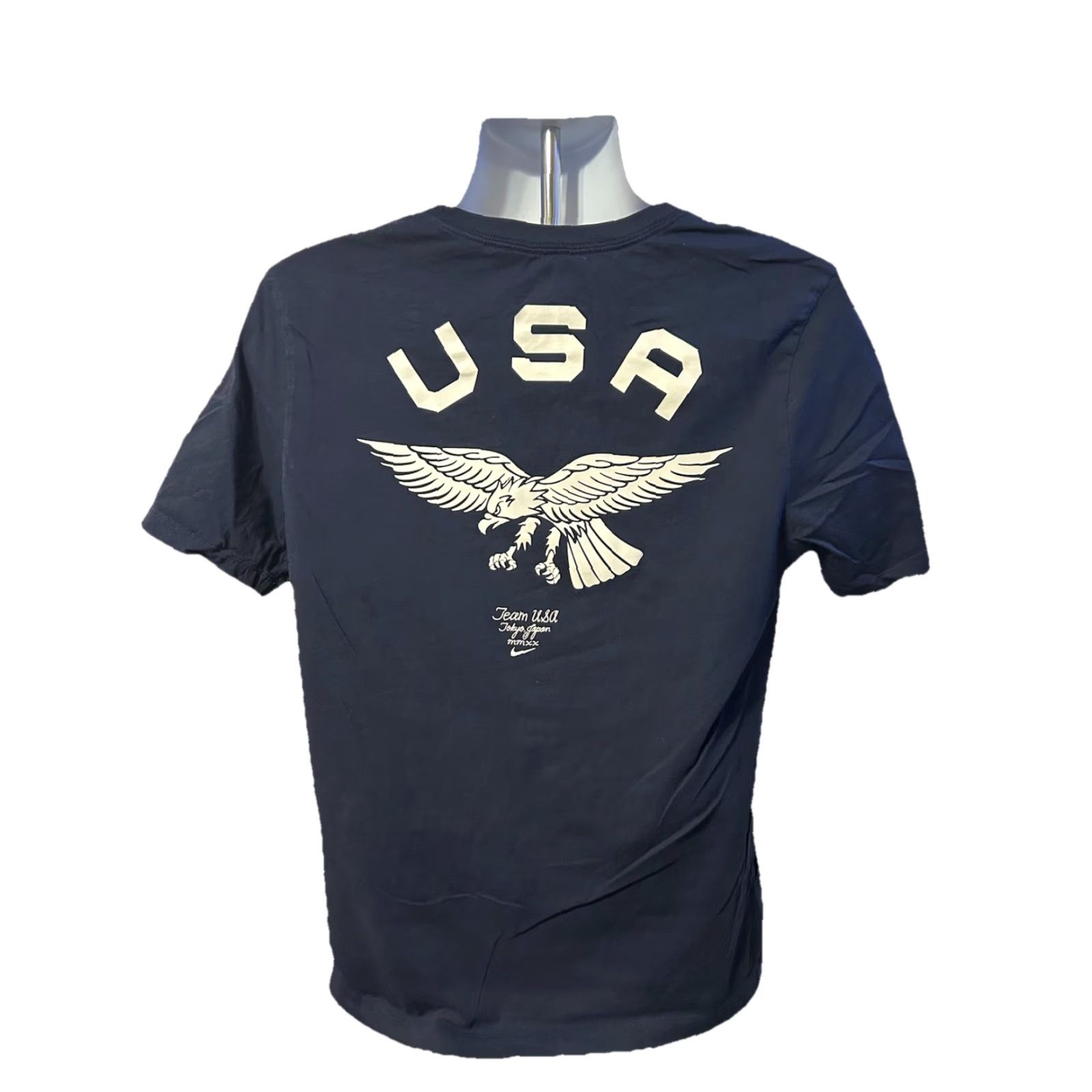 Nike Nike Team USA The Nike Tee Shirt Men Large Navy Blue Eagle Tee Shirt Crew Neck Short Sleeve Graphic Print USA Olympics MENS L Navy Blue Size US L / EU 52-54 / 3 - 2 Thumbnail