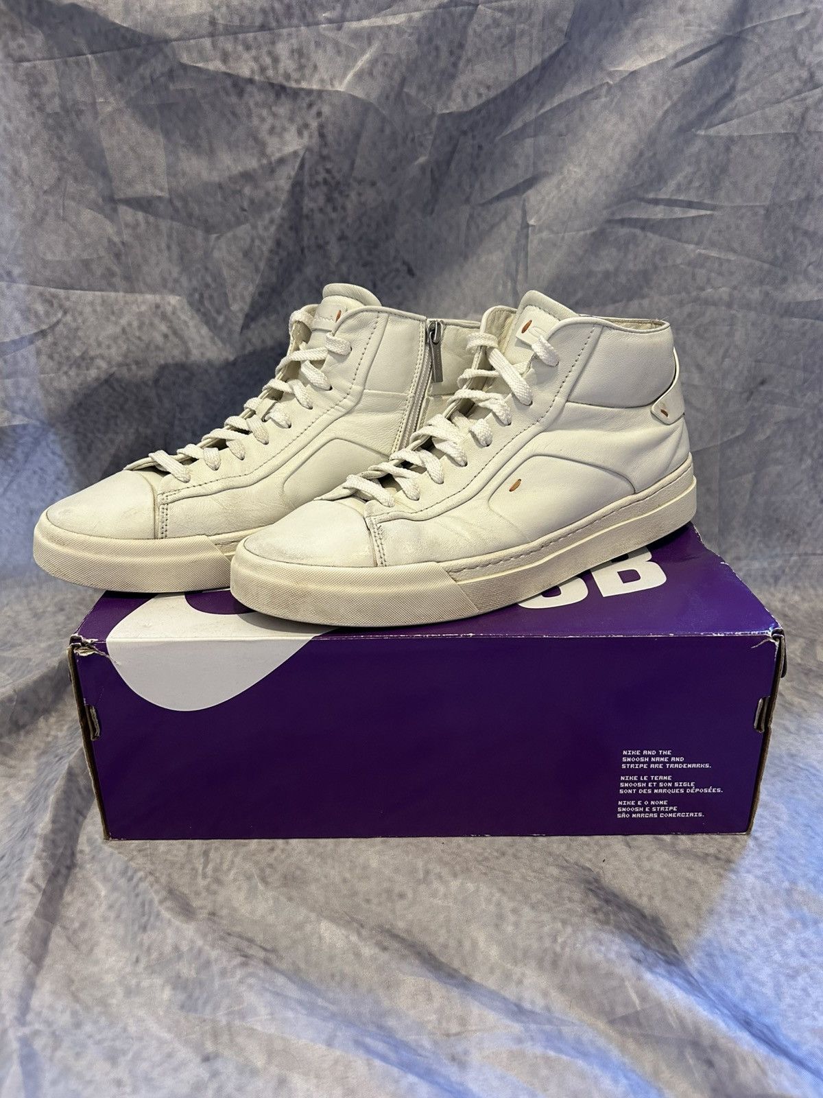 Santoni Santoni Unisex Leather sneaker Size US 9.5 / EU 42-43 - 1 Thumbnail