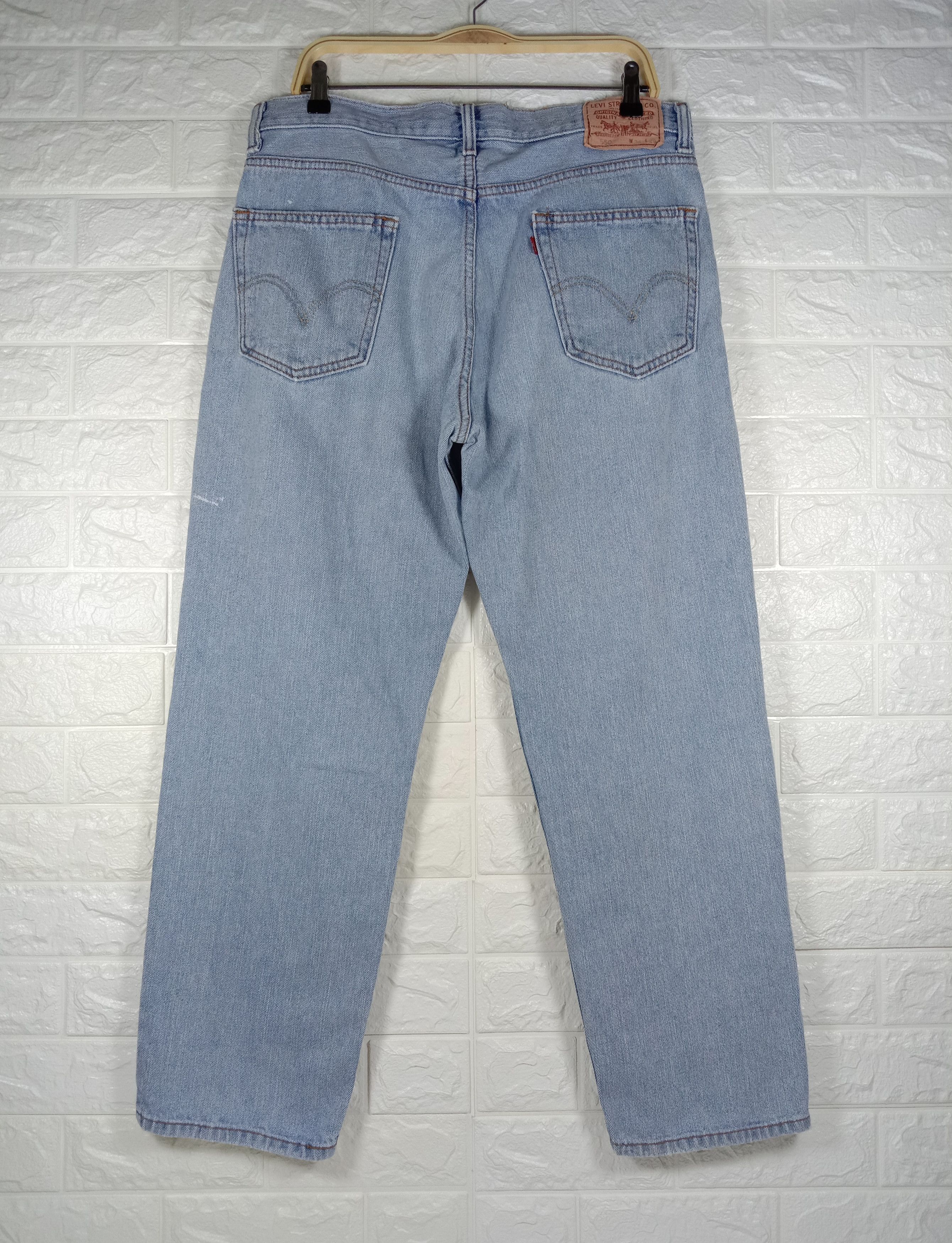Levi's Vintage Levi's 550 Jeans Relaxed Fit Light Wash Denim Size US 34 / EU 50 - 5 Thumbnail