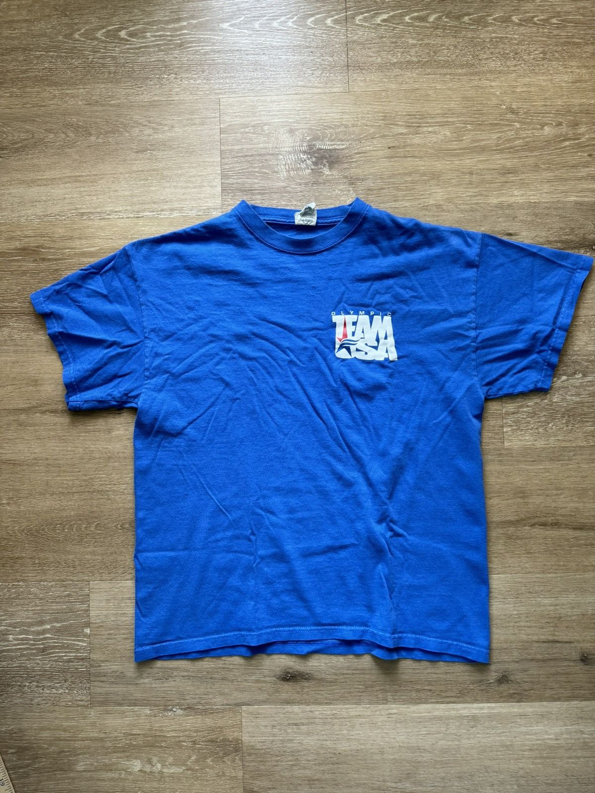 USA Olympics Retro TEAM USA Olympics Official Tee Blue (Large) Size US L / EU 52-54 / 3 - 5 Thumbnail