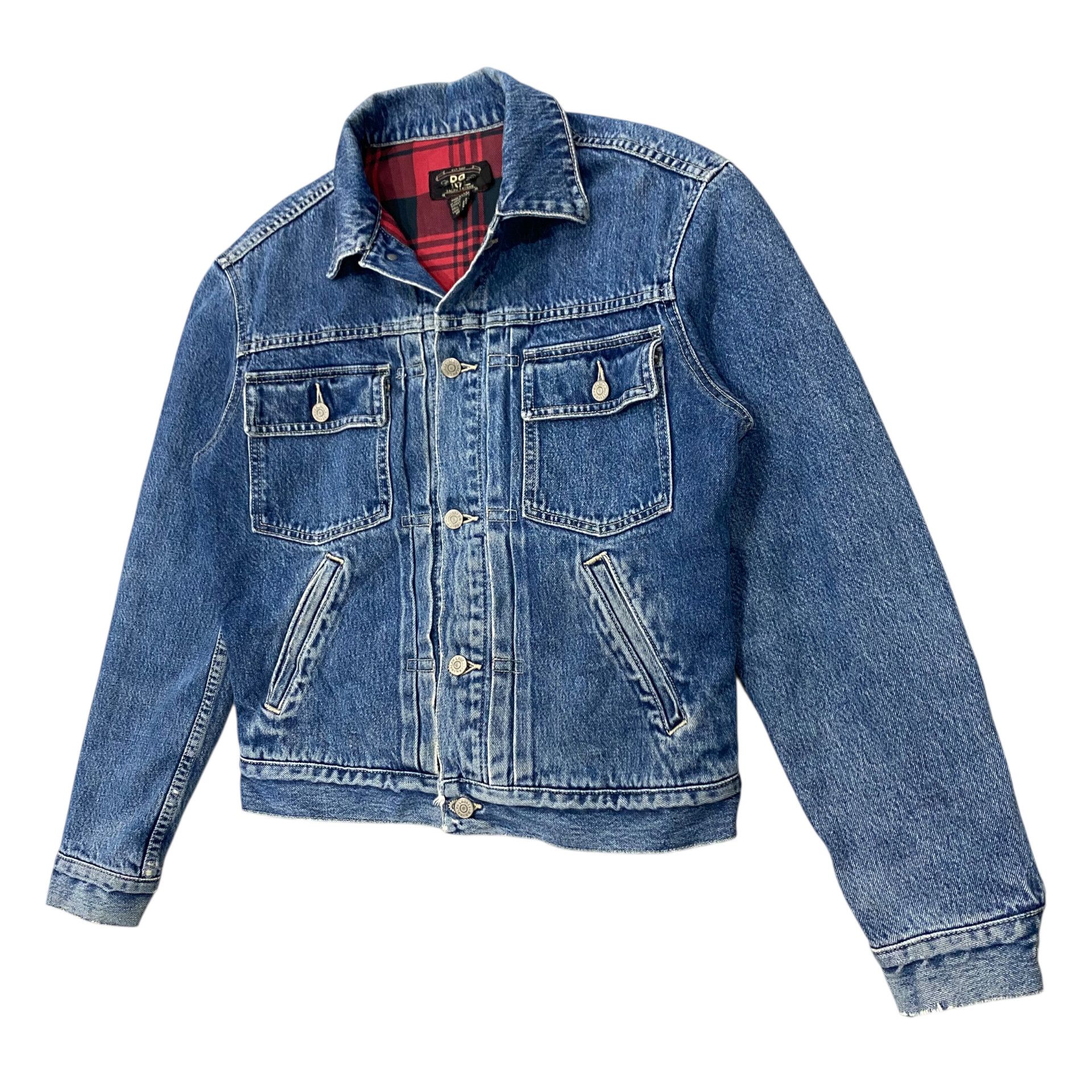 RRL Ralph Lauren 💥RRL RALPH LAUREN DENIM TRUCKER JACKET Size US S / EU 44-46 / 1 - 4 Thumbnail