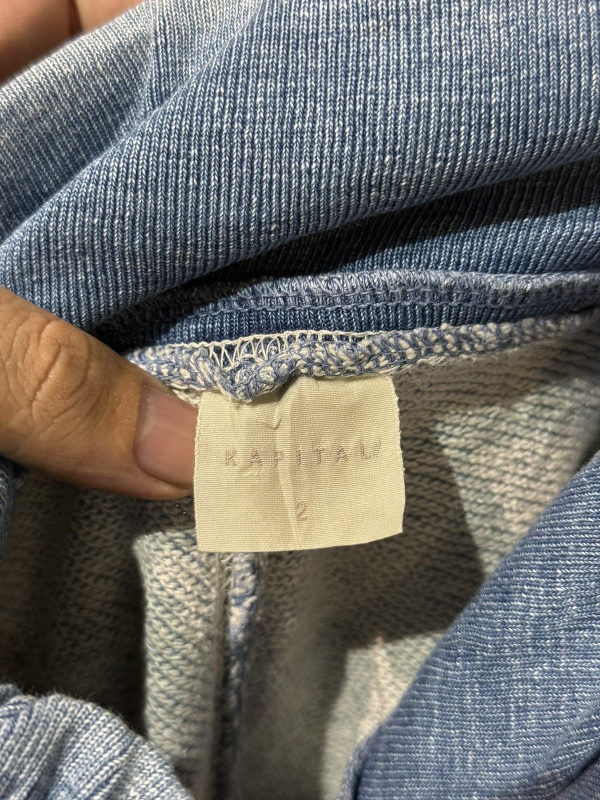 Kapital KAPITAL Vintage Indigo Cargo Sweatpants Japan Size US 34 / EU 50 - 9 Thumbnail