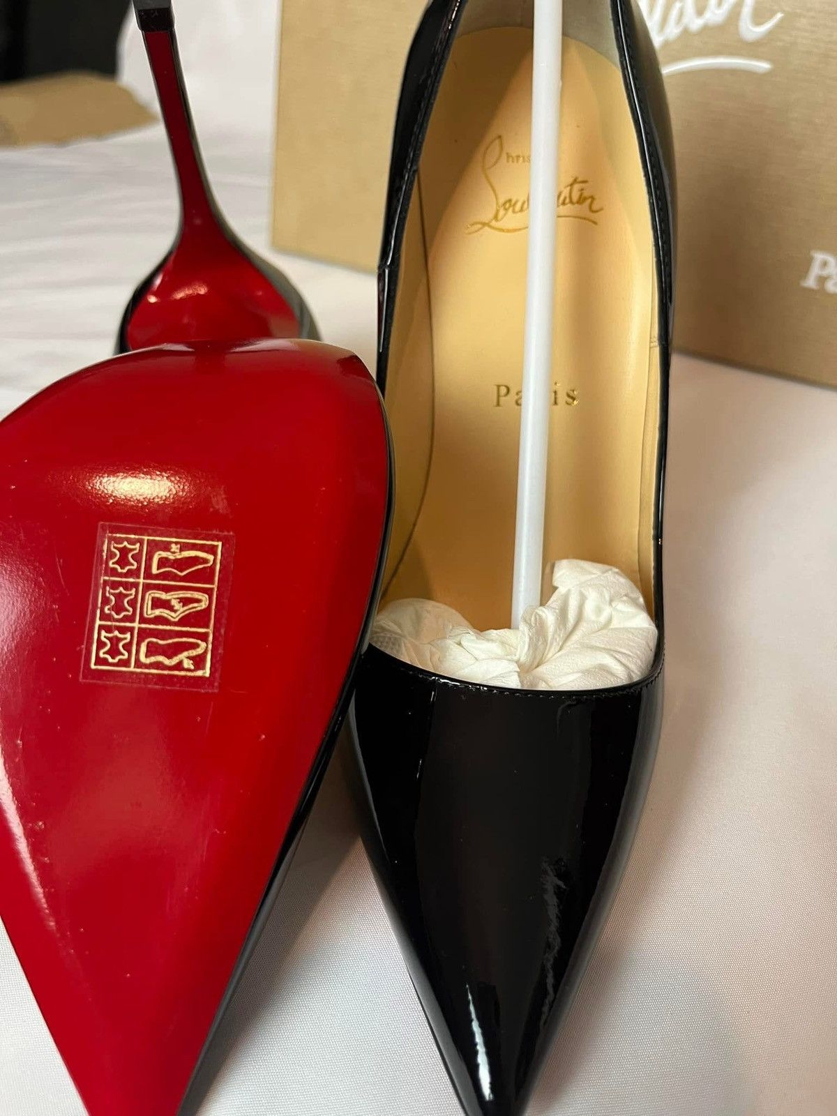 Christian Louboutin So Kate 120 Pumps - Classic Black Patent Leather Size US 6.5 / IT 36.5 - 9 Thumbnail