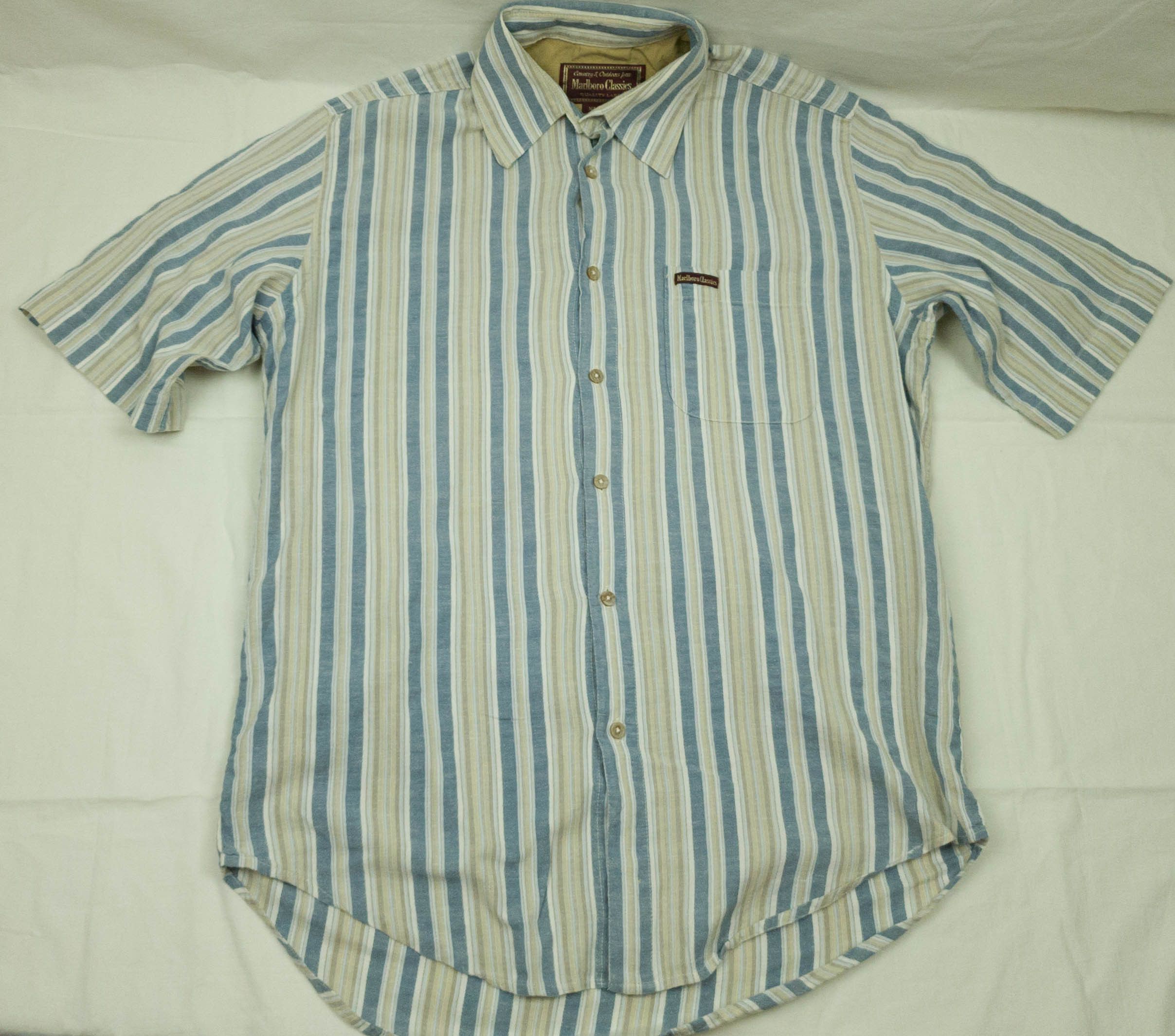 Marlboro Classics MARLBORO CLASSICS SHIRT SHORT SLEEVE LINEN COTTON SIZE M Size US M / EU 48-50 / 2 - 3 Thumbnail