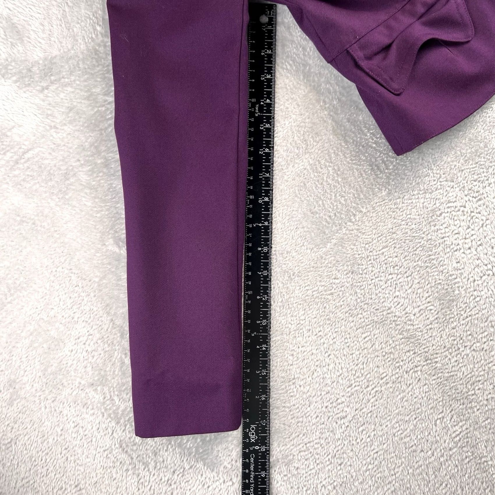 Banana Republic Banana Republic Purple Wool Blend Cropped Jacket Blazer Jacket Women Regular Size 4 Wool Navy Purple? Size XS / US 0-2 / IT 36-38 - 3 Thumbnail
