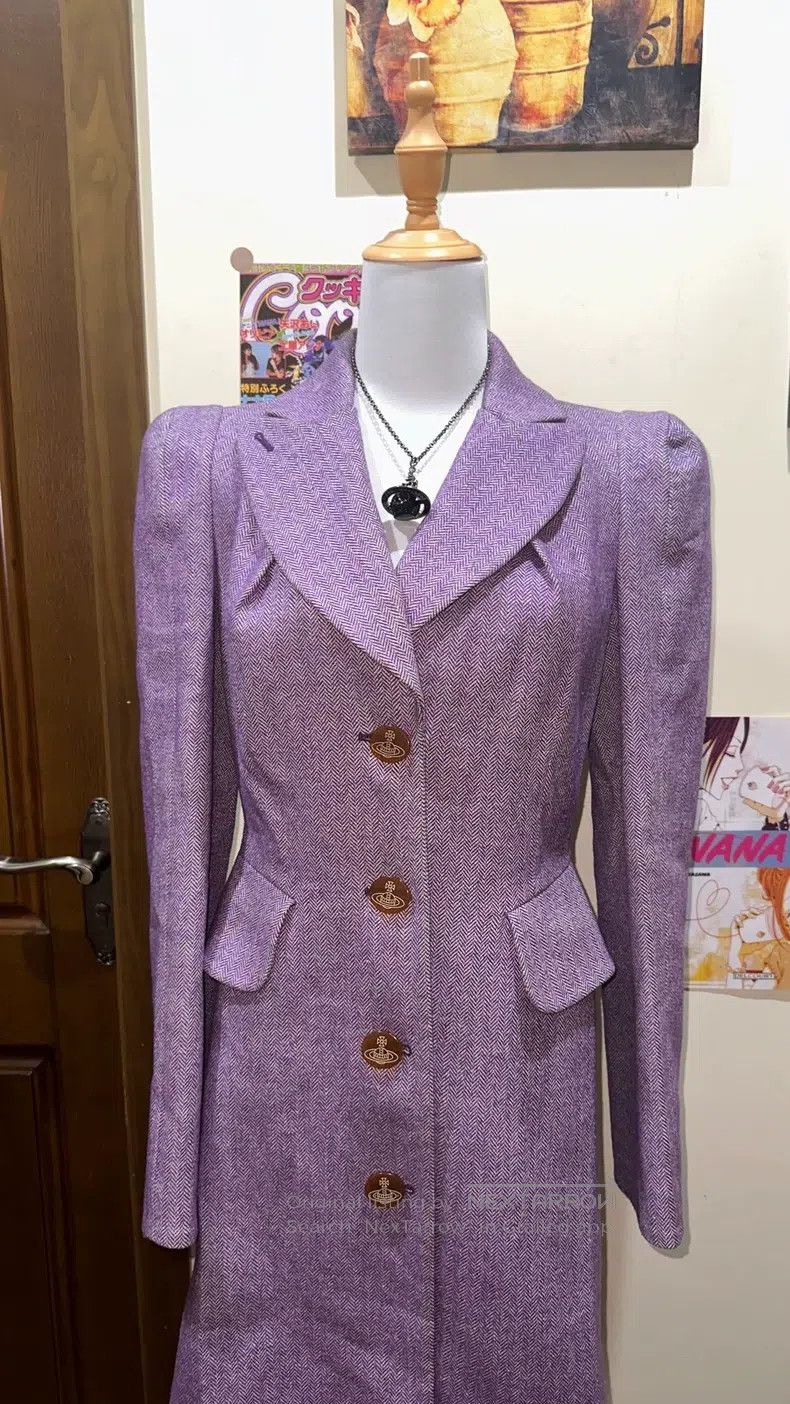 Vivienne Westwood Vivienne Westwood Purple wool overcoat Size XS / US 0-2 / IT 36-38 - 4 Thumbnail