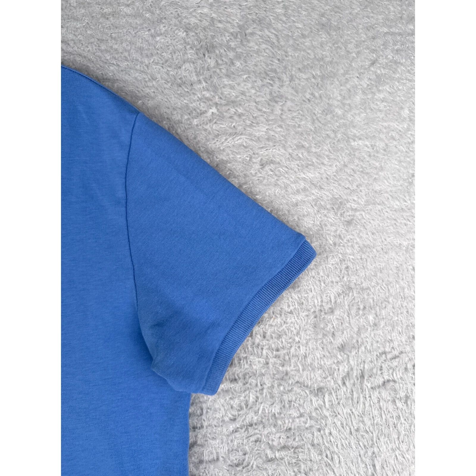 Ralph Lauren RALPH LAUREN Polo Shirt Men Medium Blue Cotton Jersey Slim Fit 70s Casual Size US M / EU 48-50 / 2 - 2 Thumbnail