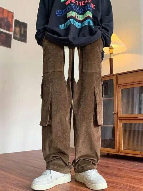 Vintage Brown Cargo Corduroy Pants Size US 32 / EU 48 - 1 Thumbnail