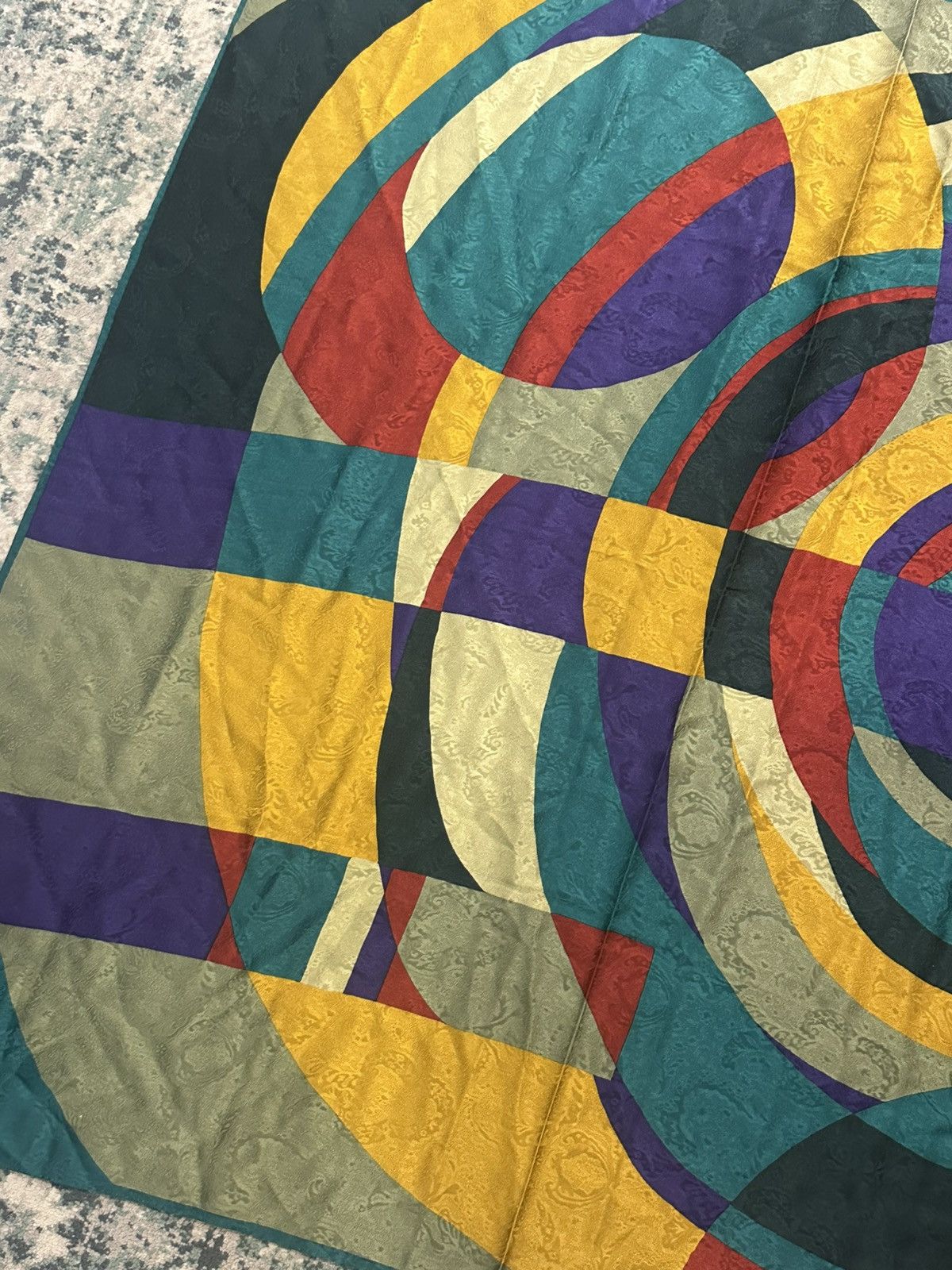 Balenciaga Vintage Balenciaga Paris Abstract Silk Scarves Size ONE SIZE - 7 Thumbnail