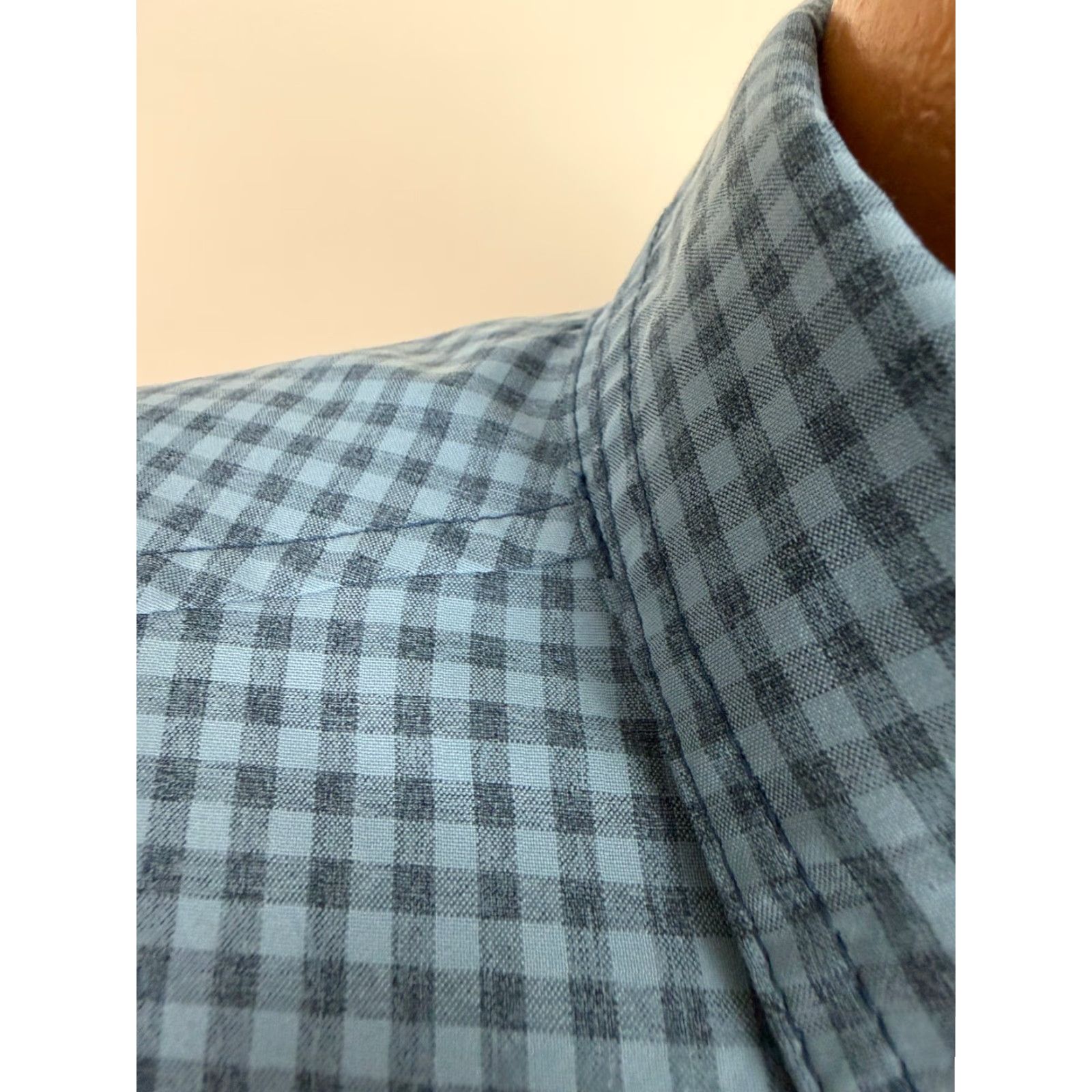Vintage Game Guard Shirt Men 2XL Button-Up Short Sleeve Blue Polyester Microfiber Breathable Pockets Outdoor Casual Travel Size US XXL / EU 58 / 5 - 6 Thumbnail