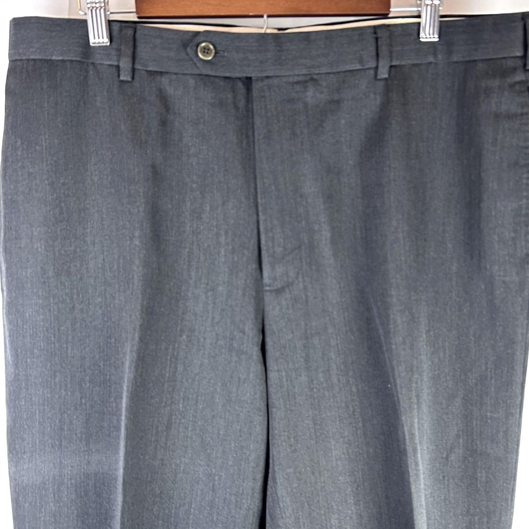 Brooks Brothers Brooks Brothers Dress Pants Men 38 - Charcoal Gray Size US 38 / EU 54 - 2 Thumbnail