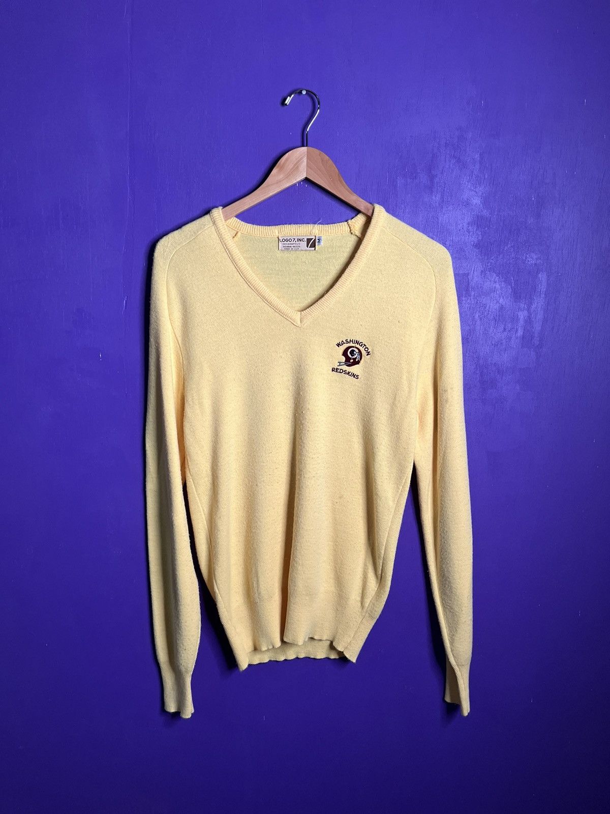 Logo 7 × NFL × Vintage Vintage 80s Logo 7 Washington Redskins sweater Size US M / EU 48-50 / 2 - 1 Thumbnail