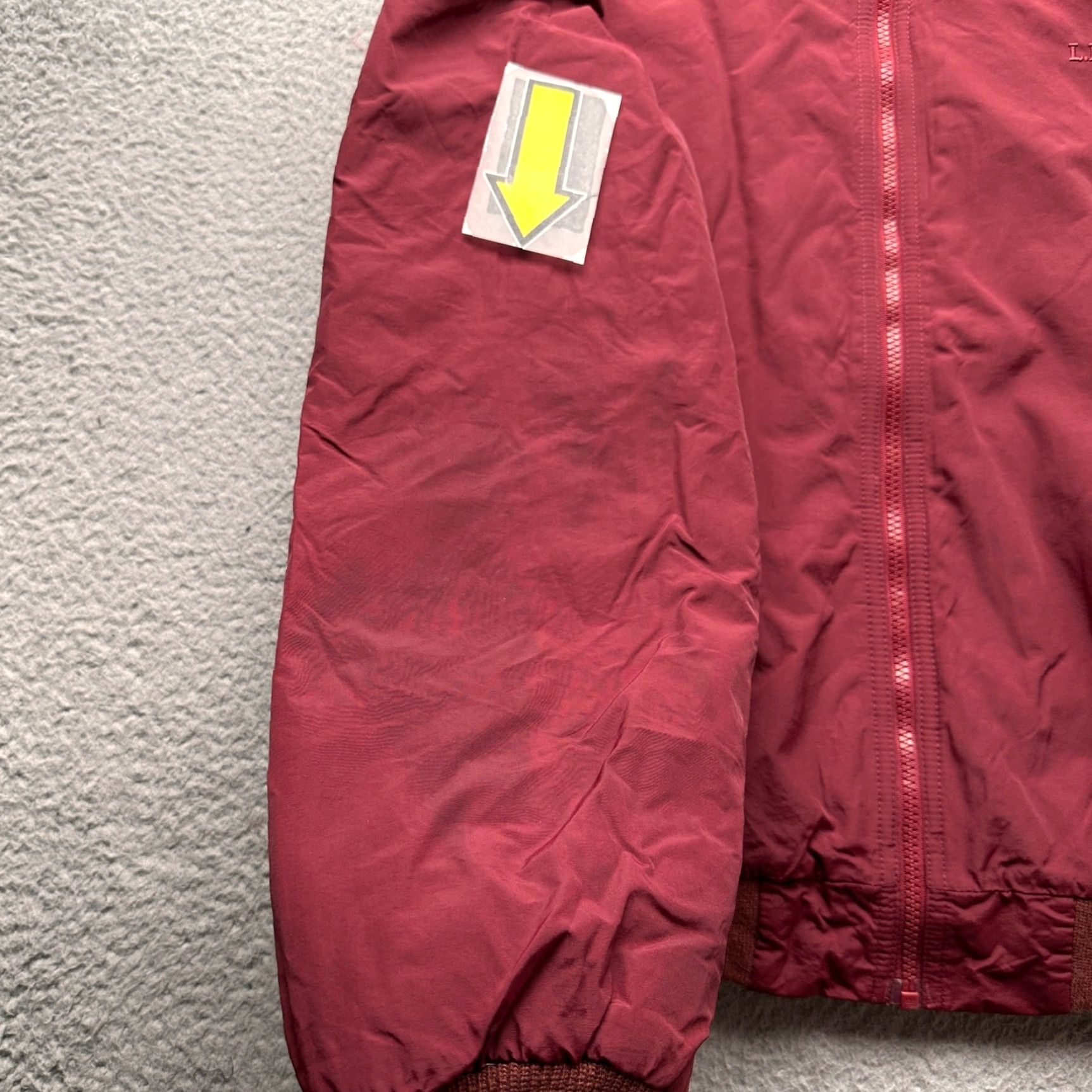 Vintage LL Bean 205107 Warm Up Fleece Lined Jacket Mens Large Red Pockets Thinsulate Insulation Jacket Mens Large Red Size US L / EU 52-54 / 3 - 7 Thumbnail