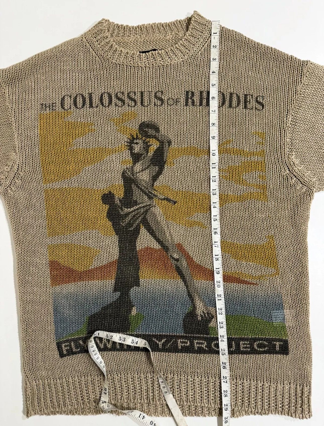 Y/Project Y/PROJECT Oversized Colossus Of Rhodes Postcard Linen Knit S Size S / US 4 / IT 40 - 9 Thumbnail