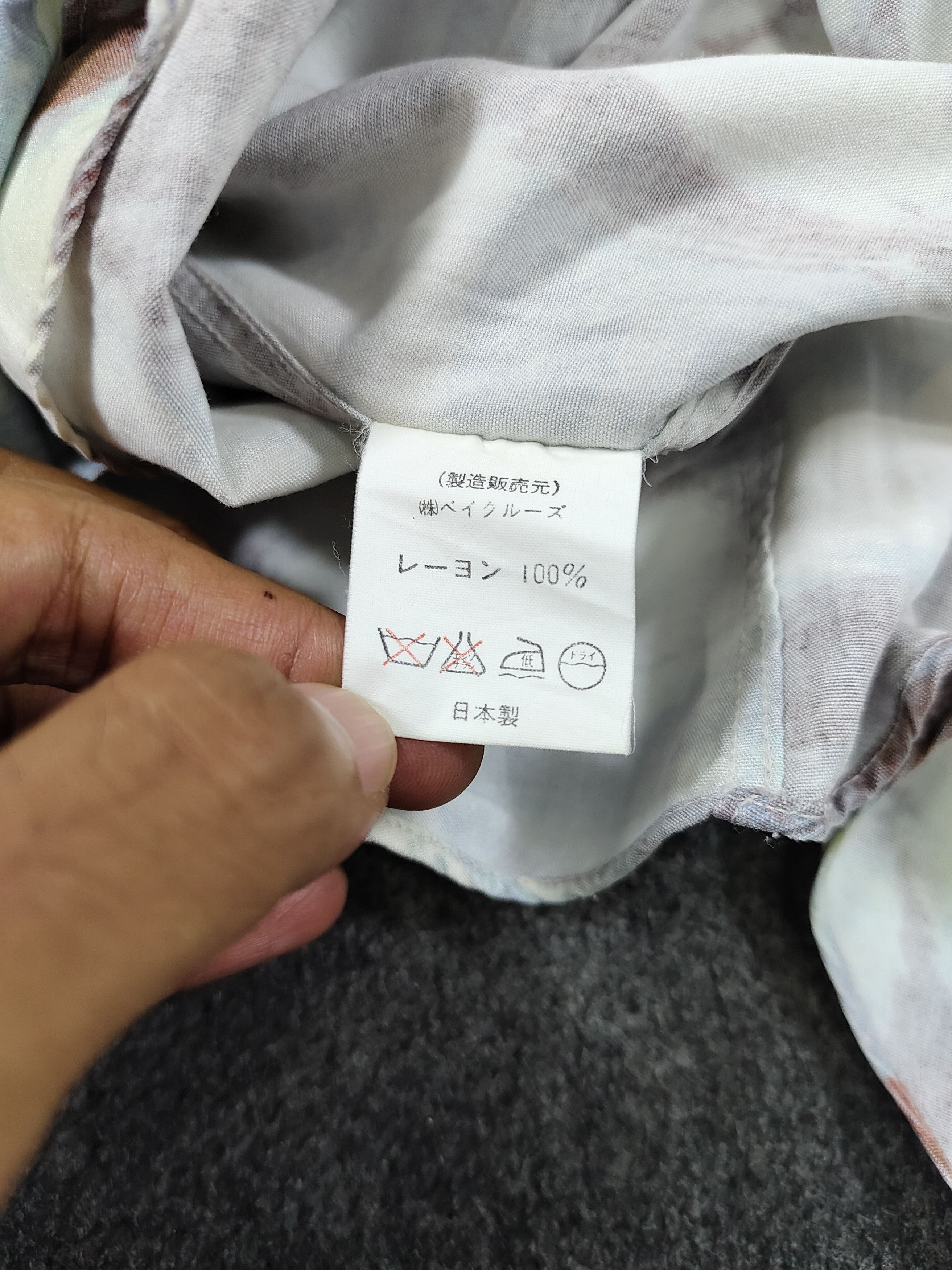 Japanese Brand 90s Equation Personnelle🇯🇵 Classical Sculptural Art Rayon Size US L / EU 52-54 / 3 - 7 Thumbnail