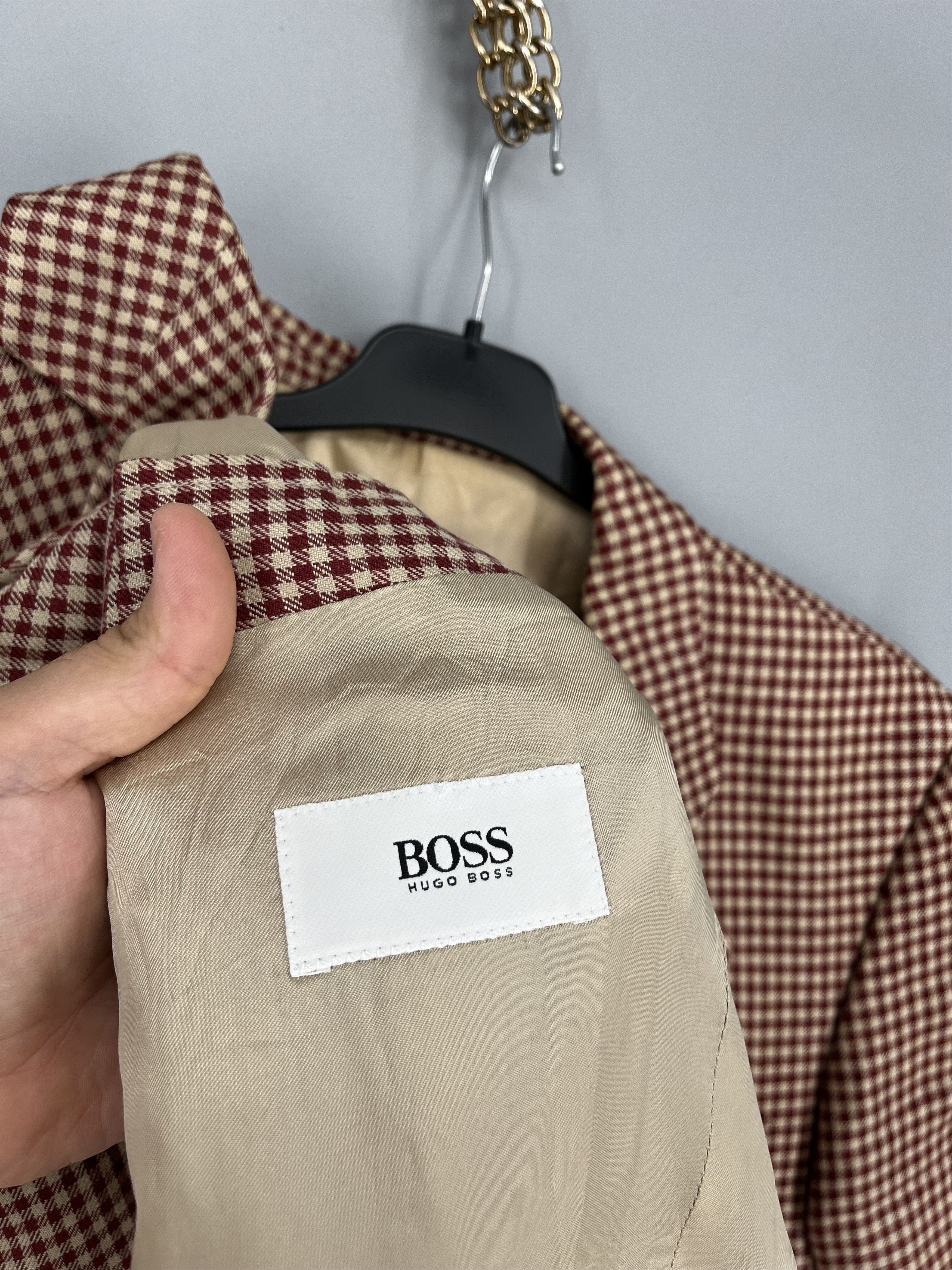 Hugo Boss Hugo Boss Vintage Linen Blazer 48 Solbiati Natural Kalkutta Size 48S - 8 Thumbnail