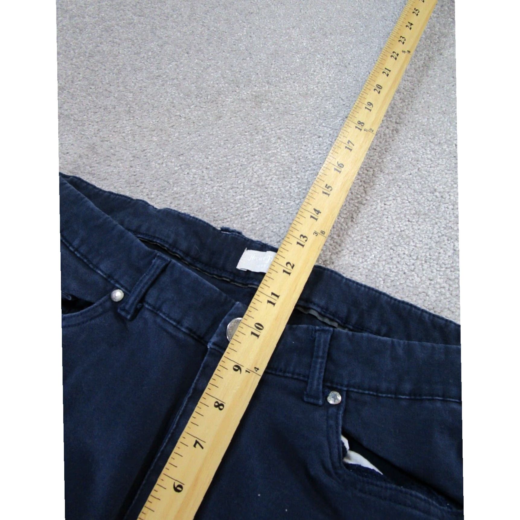 Vintage Hickey Freeman Mens Slim Fit 36X30 Navy Blue Cotton Chinos Pants Size US 36 / EU 52 - 7 Thumbnail