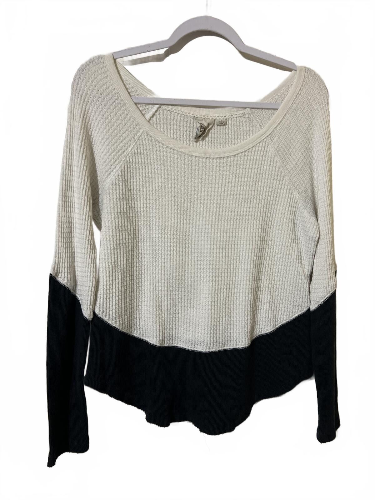 Other White Crow Women's Colorblock Waffle Knit Long Sleeve Top S Size S / US 4 / IT 40 - 2 Thumbnail