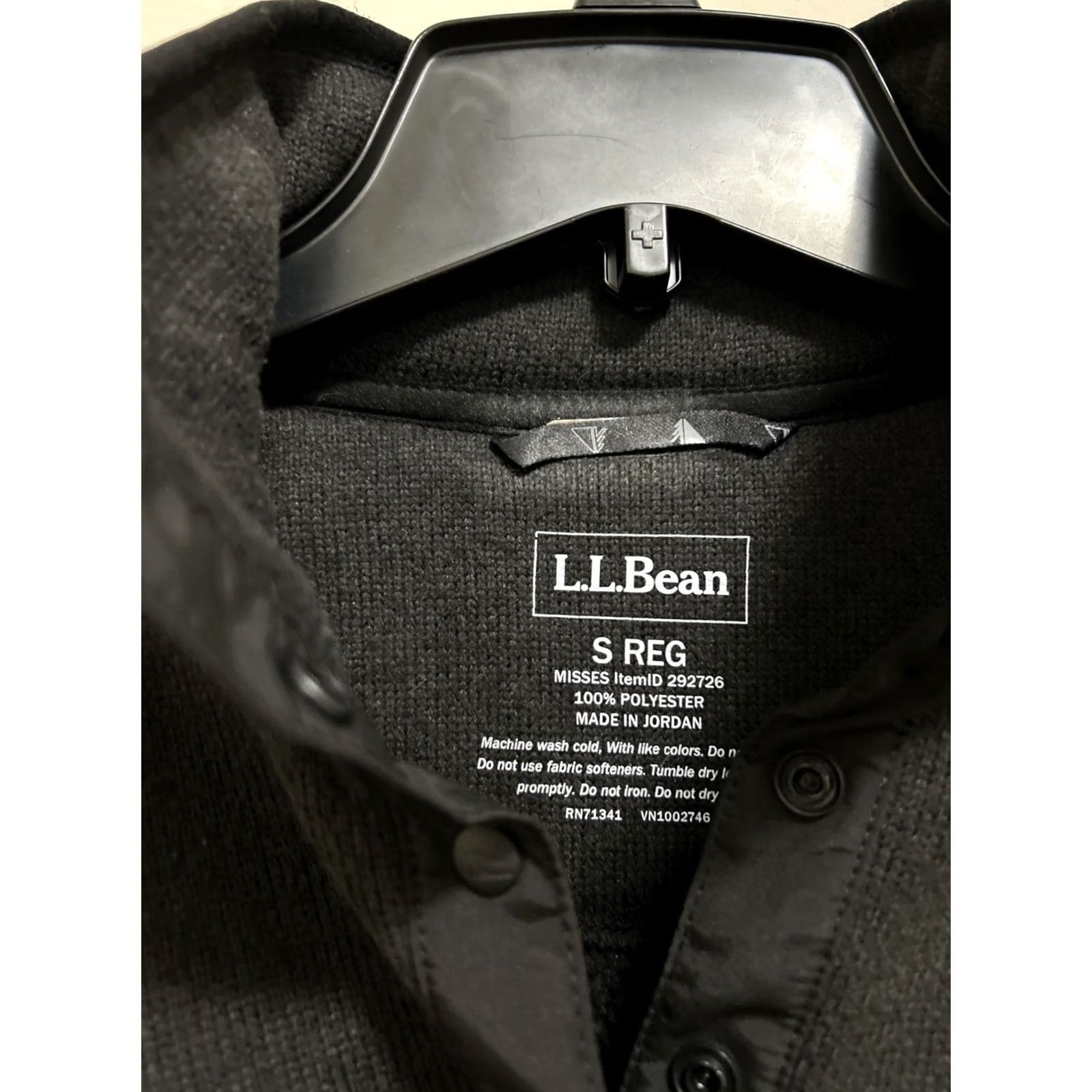 Vintage VINTAGE LL Bean Sweater Womens Small Black 1/4 T-Snap Fleece Pullover Pockets 292726 Size S / US 4 / IT 40 - 5 Thumbnail