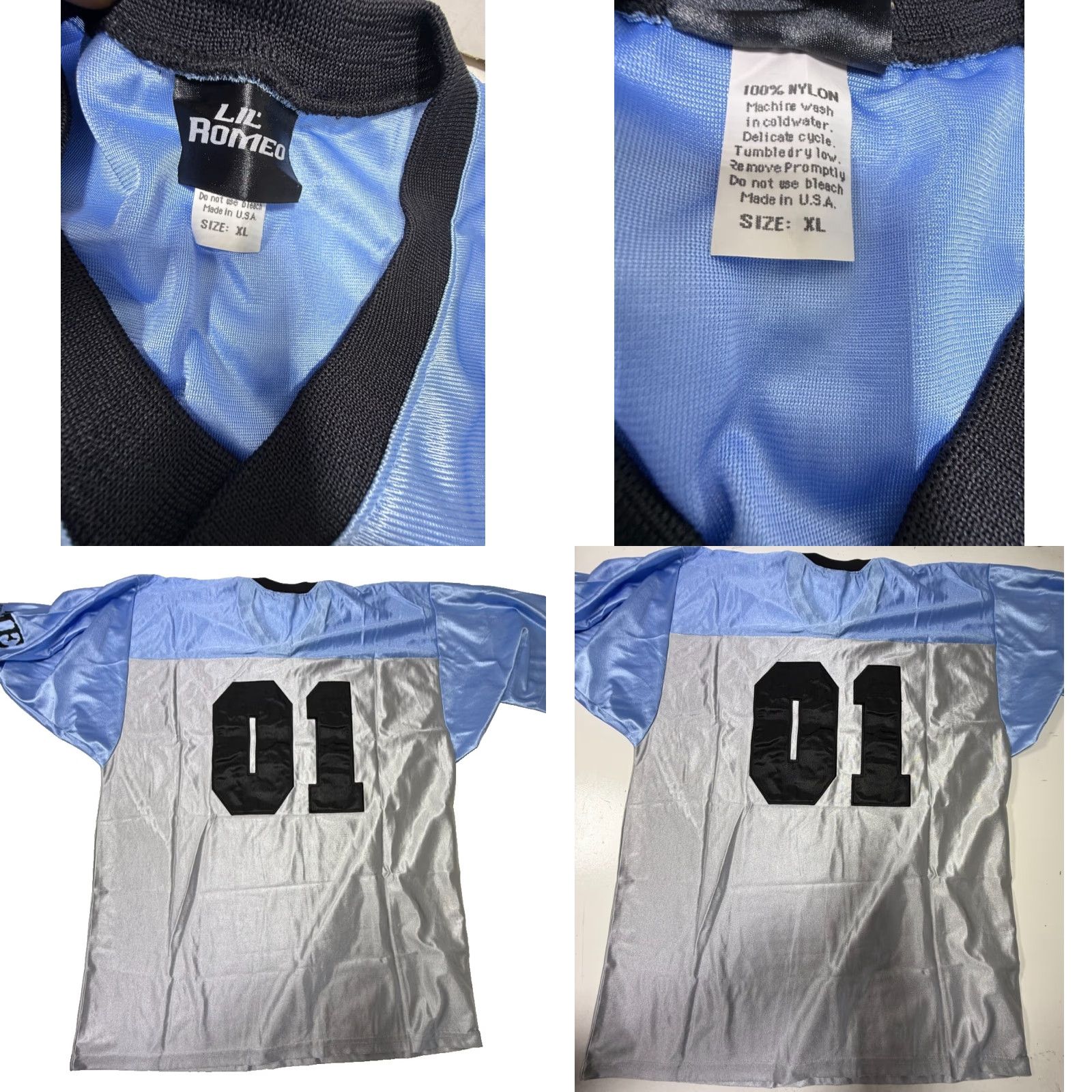 Vintage VINTAGE LIL ROMERO T-Shirt XL Blue and Grey Graphic Print 2003 Jersey Promotional Mens Size US XL / EU 56 / 4 - 8 Thumbnail