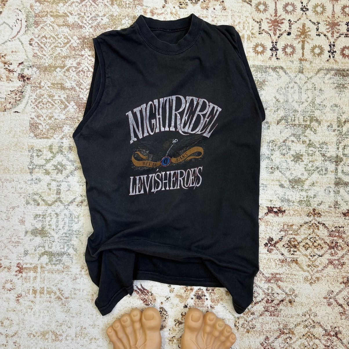 Levi's Vintage Clothing Vintage Adult “ Night Rebel Levi’s Heroes “ Sleeves 90s Size US M / EU 48-50 / 2 - 1 Thumbnail